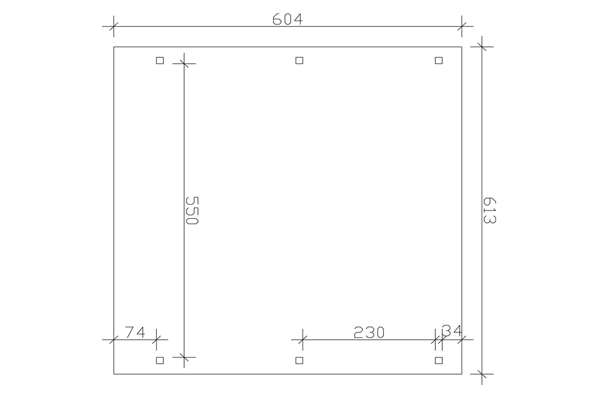 4018211023066_03 SKAN HOLZ Carport Emsland 613 x 604 cm mit EPDM-Dach, lasiert in Weiß