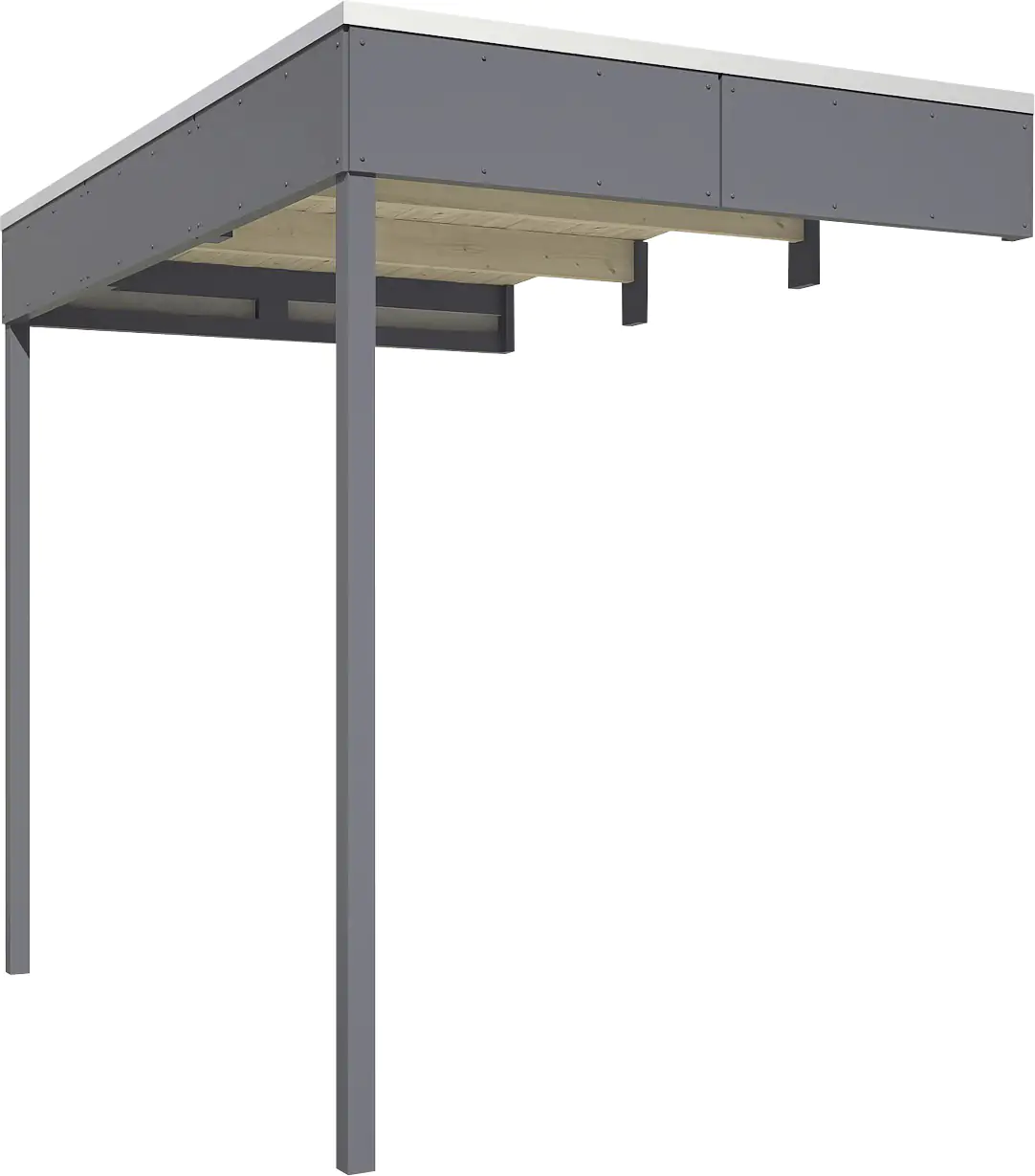 SKAN HOLZ Seitliche Überdachung für CrossCube 168 x 253 cm, Größe 3+4, Schiefergrau 168 x 253 cm, Gr SKAN HOLZ Seitliche Überdachung für CrossCube 168 x 253 cm, Größe 3+4, Schiefergrau 168 x 253 cm, Gr