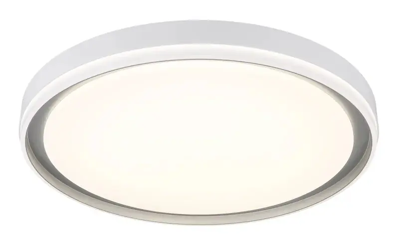 Globo Deckenleuchte Janice 50 x 8 cm (Ø x H) grau matt RGB