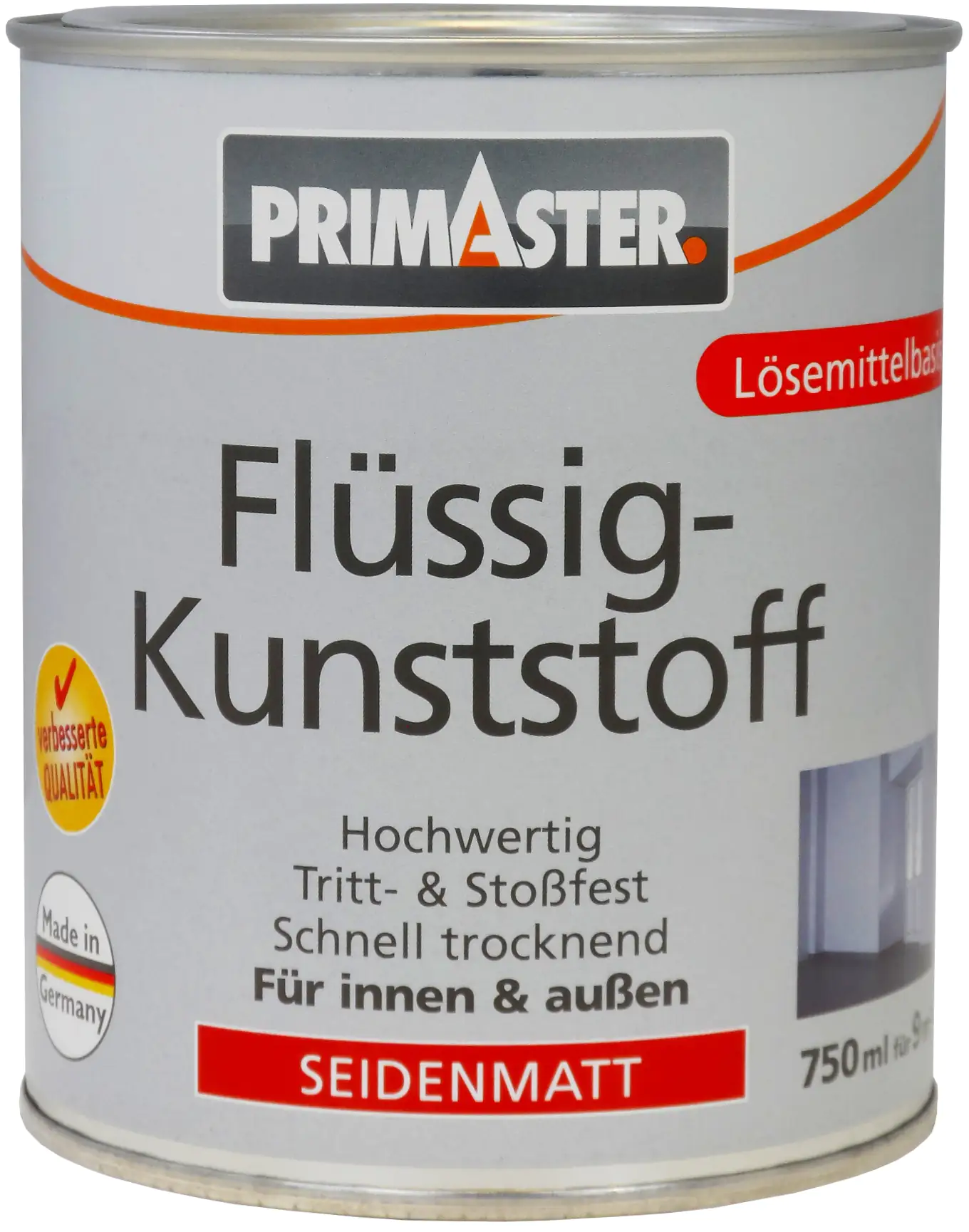 Primaster Premium Flüssigkunststoff RAL 7032  750 ml kieselgrau seidenmatt Primaster Premium Flüssigkunststoff RAL 7032  750 ml kieselgrau seidenmatt
