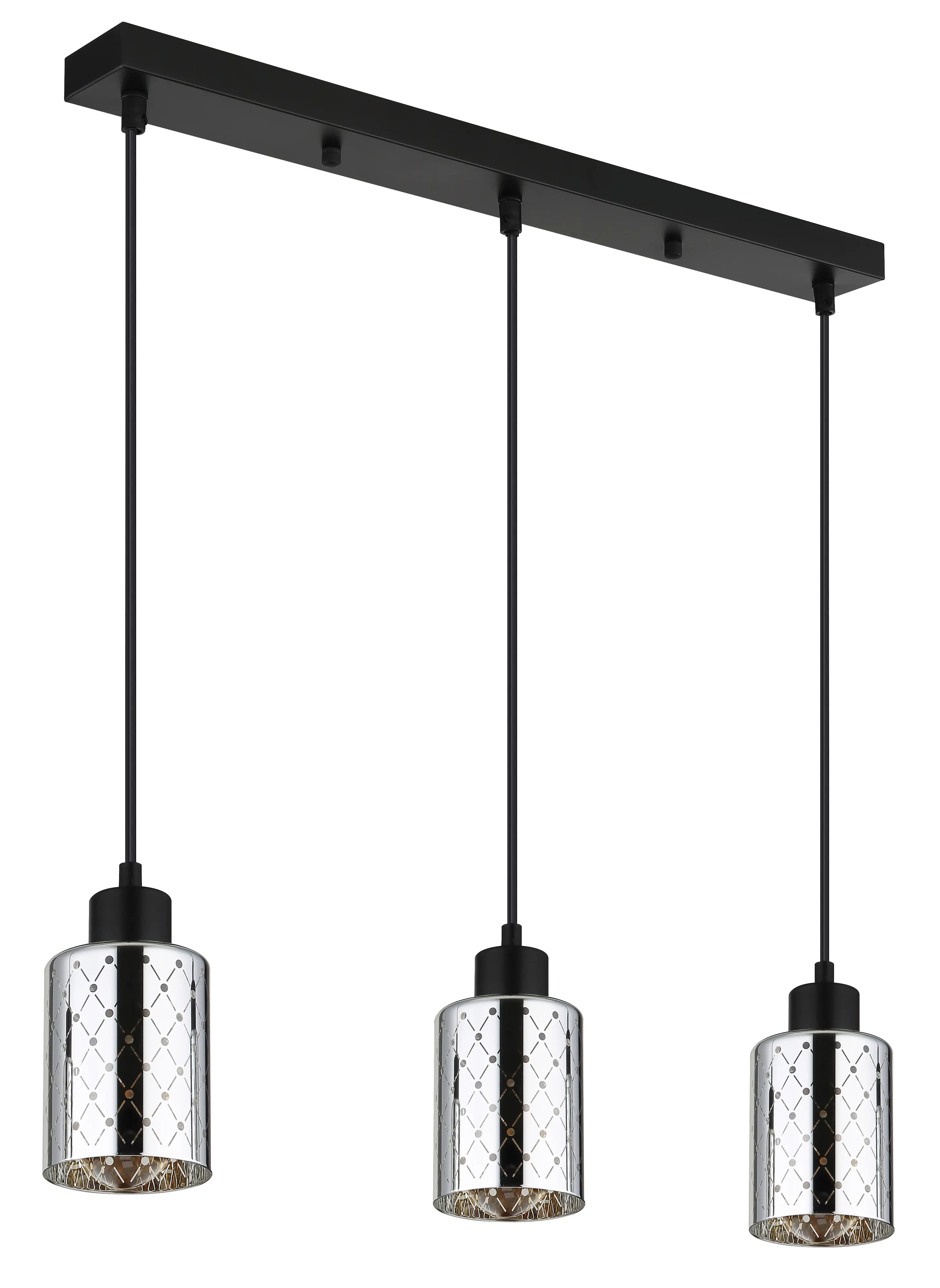 Globo Hängeleuchte Alonso 120 cm schwarz