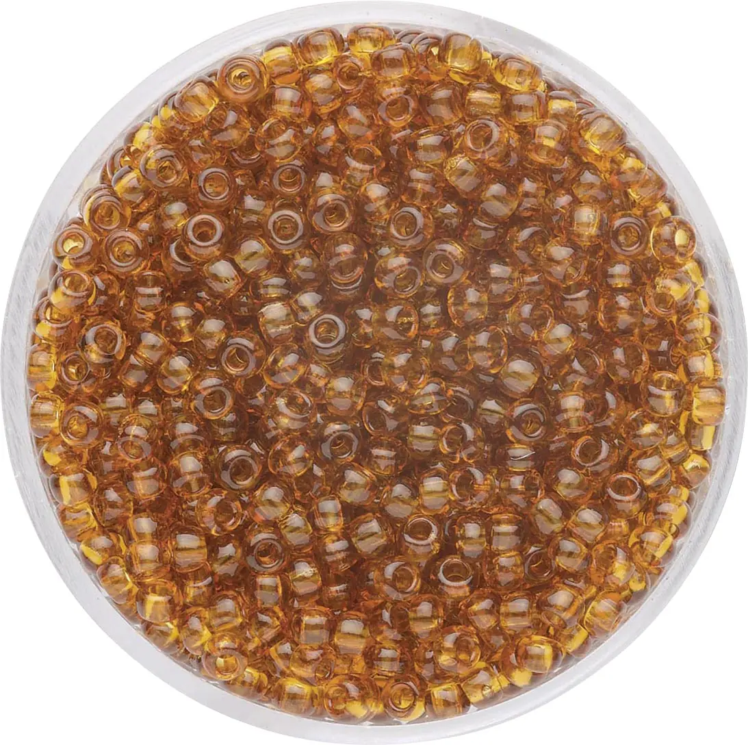 Glorex Rocailles Perlen 2,6 mm 17 g hellbraun
