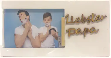 Portrait Bilderrahmen Bester Papa weiß, 10 x 15 cm