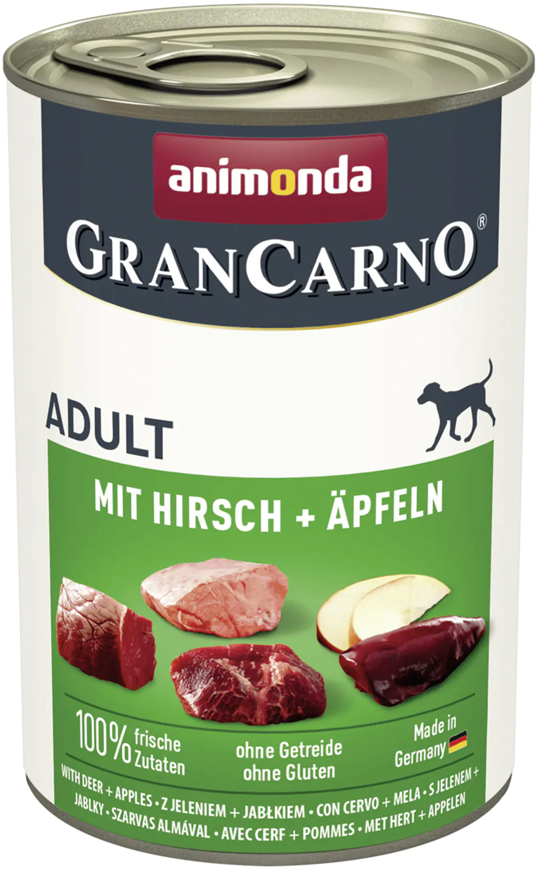 Animonda GranCarno Hundenassfutter Adult Hirsch + Apfel 400 g