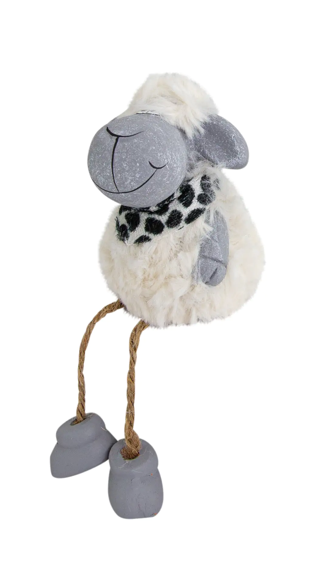 Riffelmacher Schaf Ferdi mit Seil Schlenkerbeinen