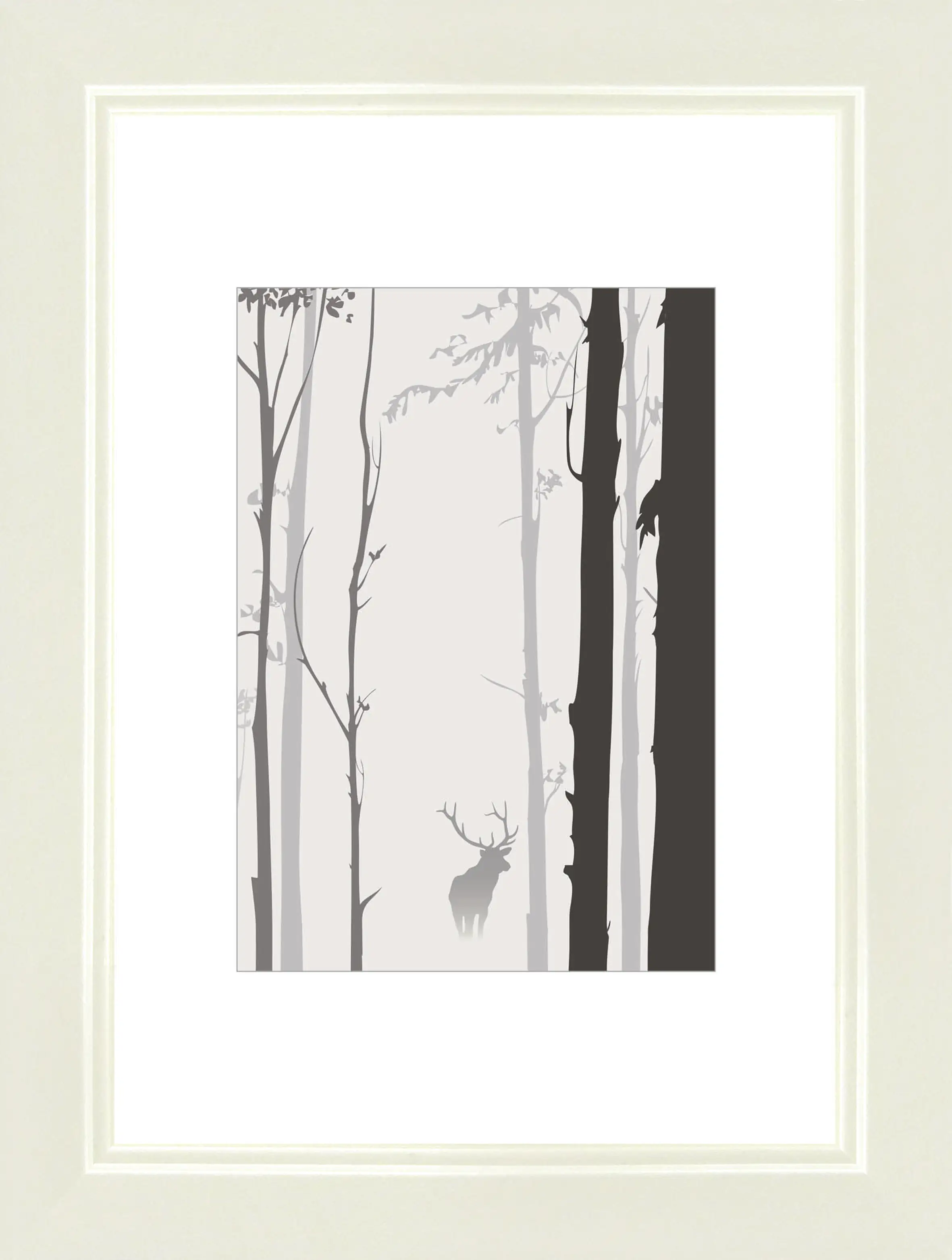 Bilderrahmen Modern cremeweiß, 10 x 15 cm