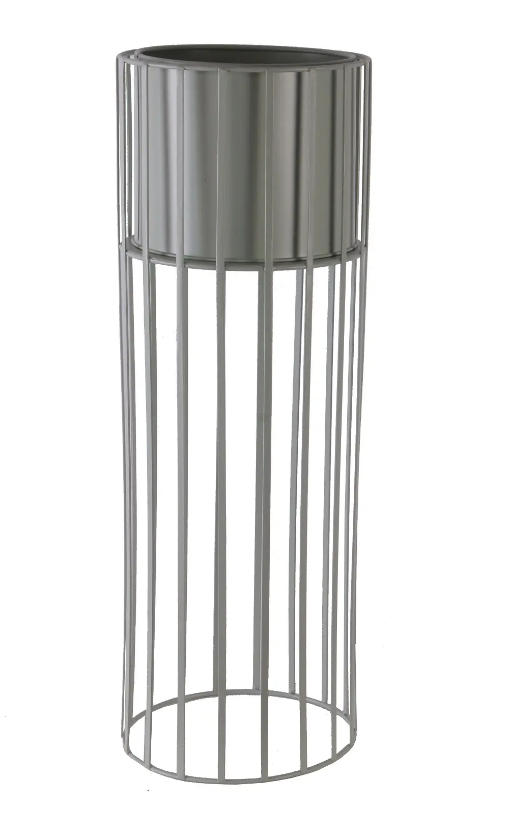 TrendLine Pflanztopf Metall Ø 20 x 58 cm weiß