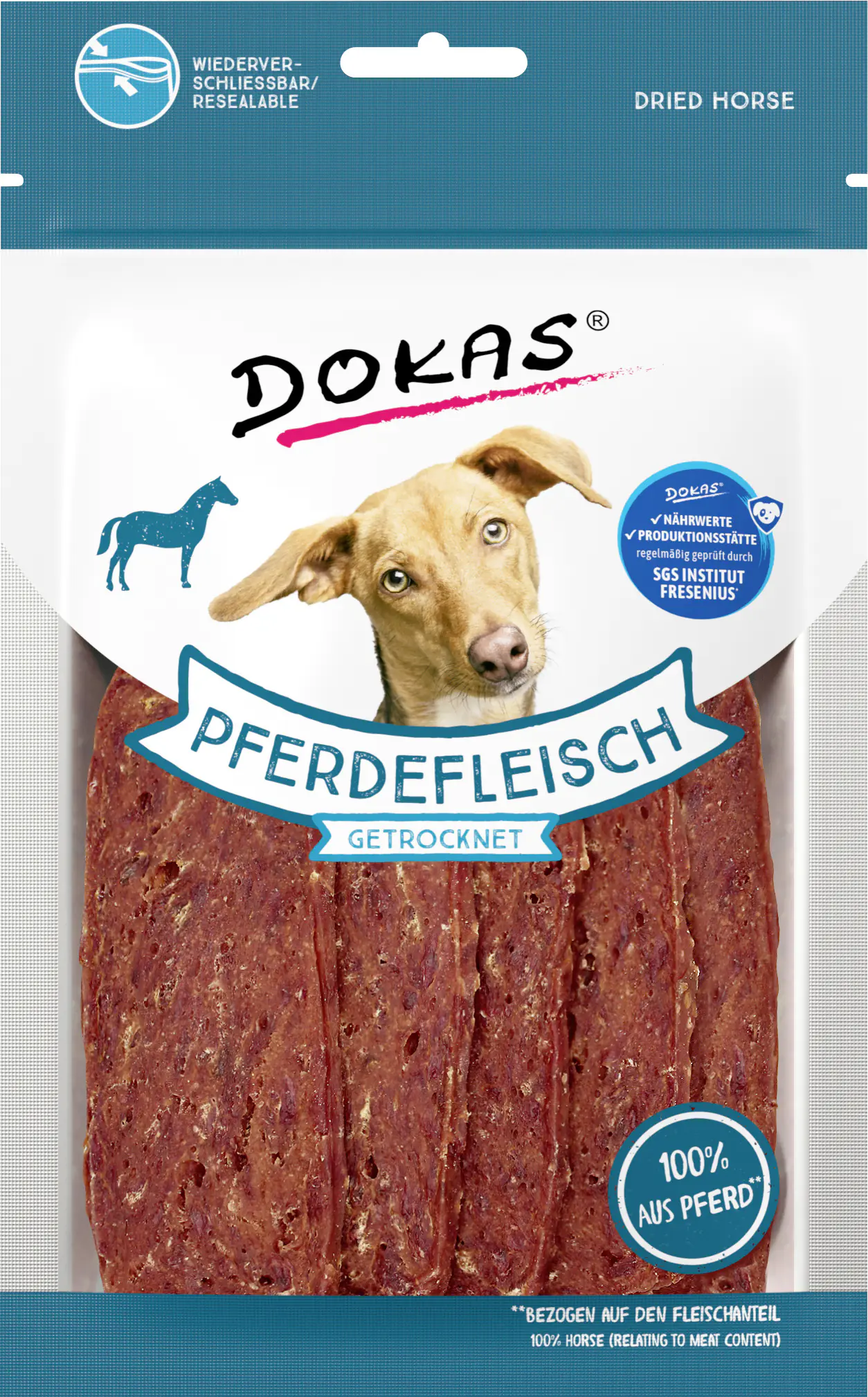 Dokas Pferdefleisch getrocknet 60 g