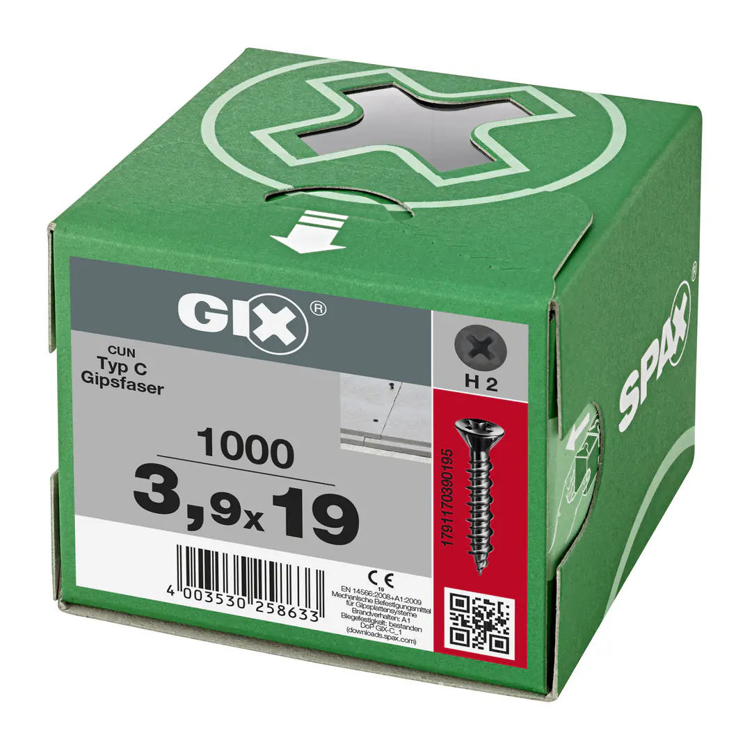 Spax Trockenbauschrauben 3.9 x 19 mm PH 2 - 1000 Stk.