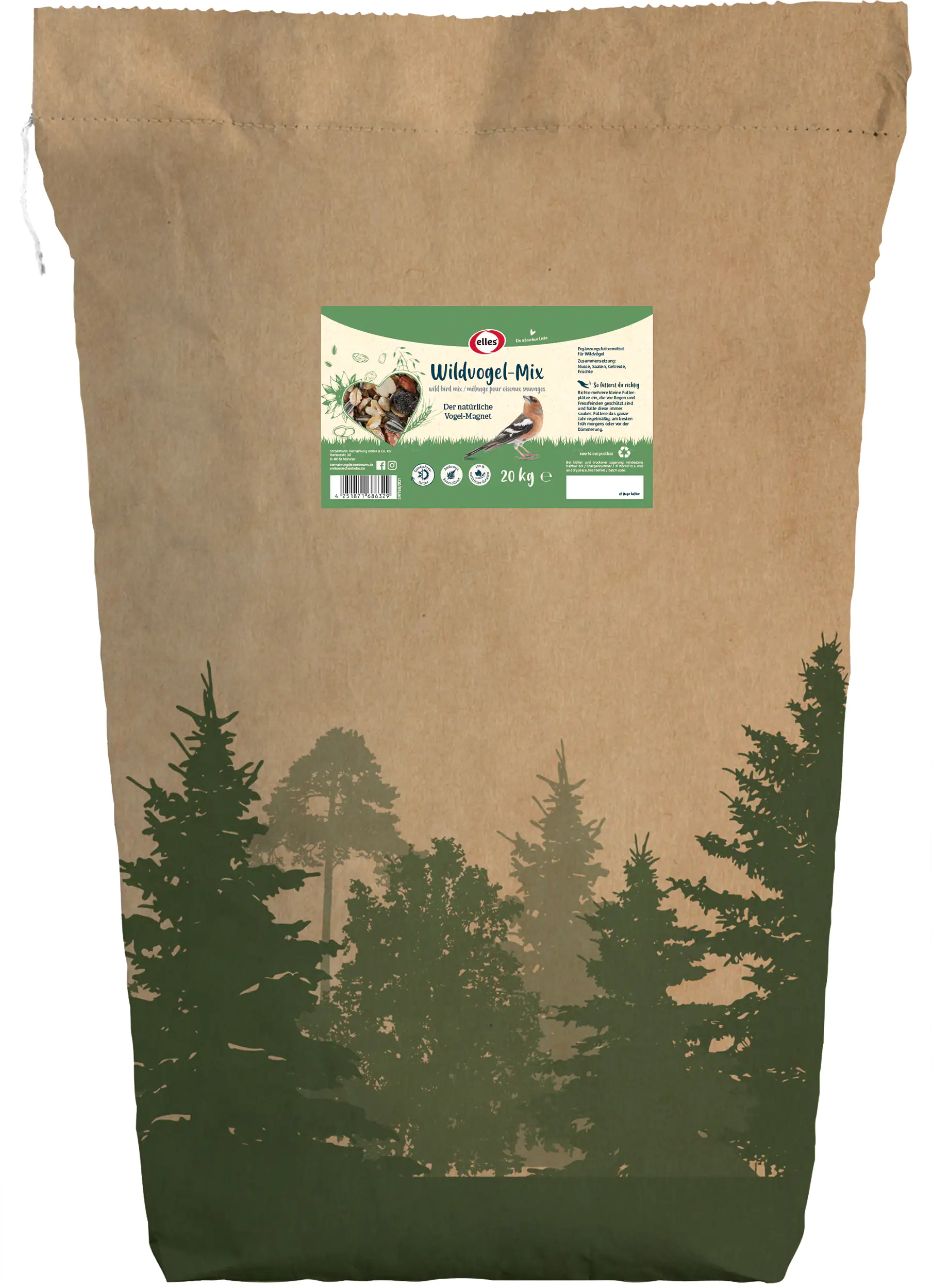 4251871686329_01 Elles Wildvogel-Mix 20 kg