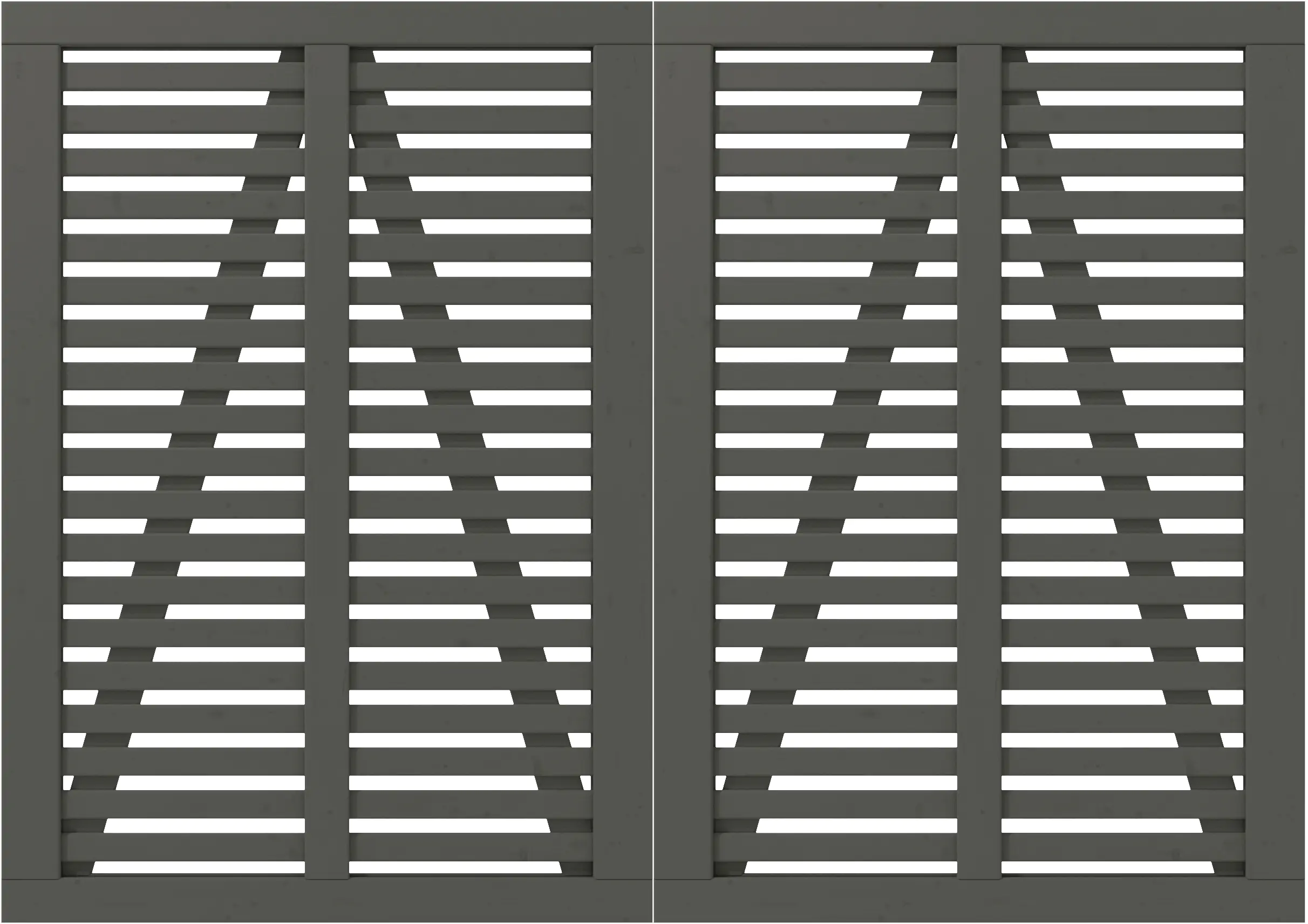 Plus Doppeltor Harmoni inkl. Beschläge 200 x 140 cm umbragrau fungizidbehandelt