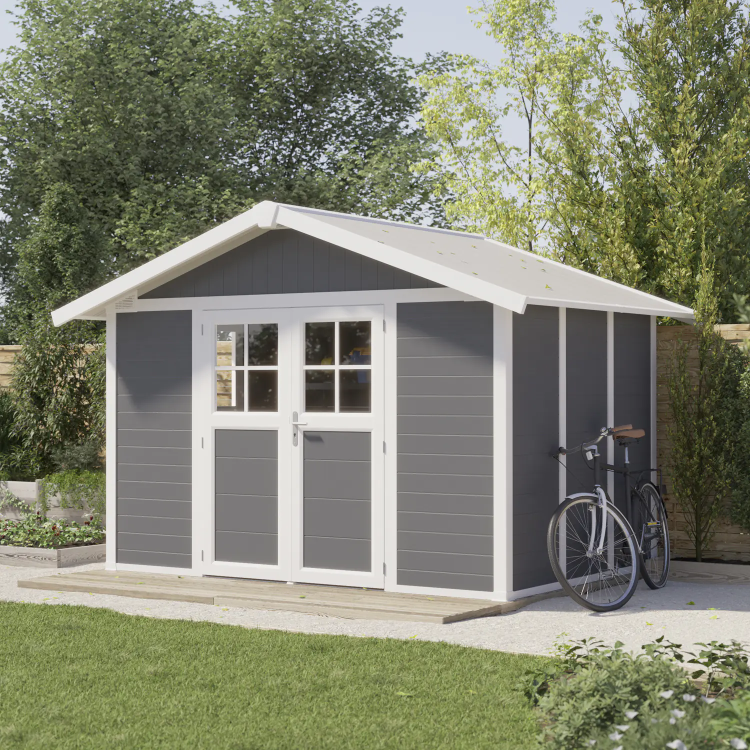 Grosfillex Gartenhaus Deco H 7,5 370 x 298 cm (inkl. Dachüberstand)