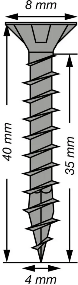 Spax Universalschrauben 4 x 40 mm T20 Vollgewinde - 20 Stk. 