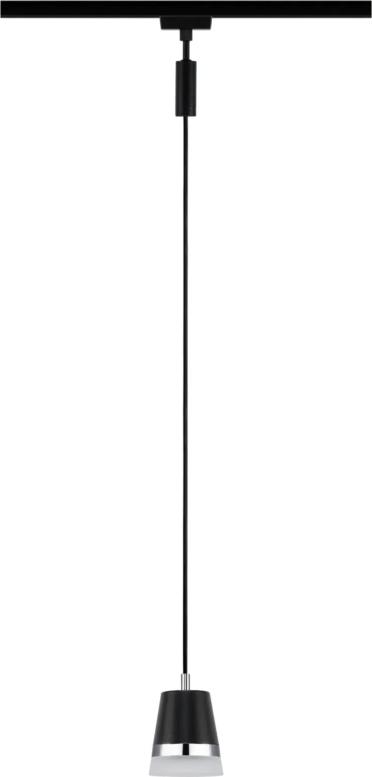 Paulmann URail Pendelleuchte Cone schwarz matt 8,4 x 121,4 cm GU10
