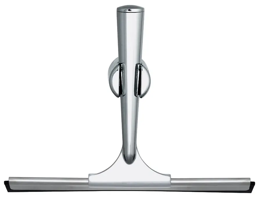 tesa Duschabzieher Edelstahl Spaa zum Kleben inkl. Halterung 24 cm