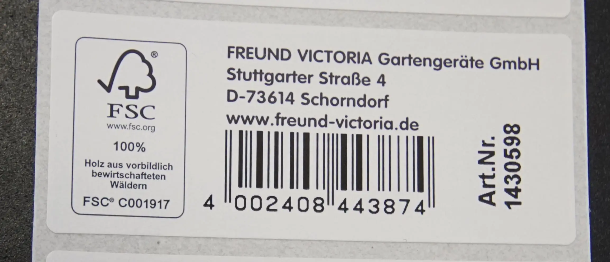 Freund Victoria Grubber mit Stiel, 9 cm Arbeitsreite