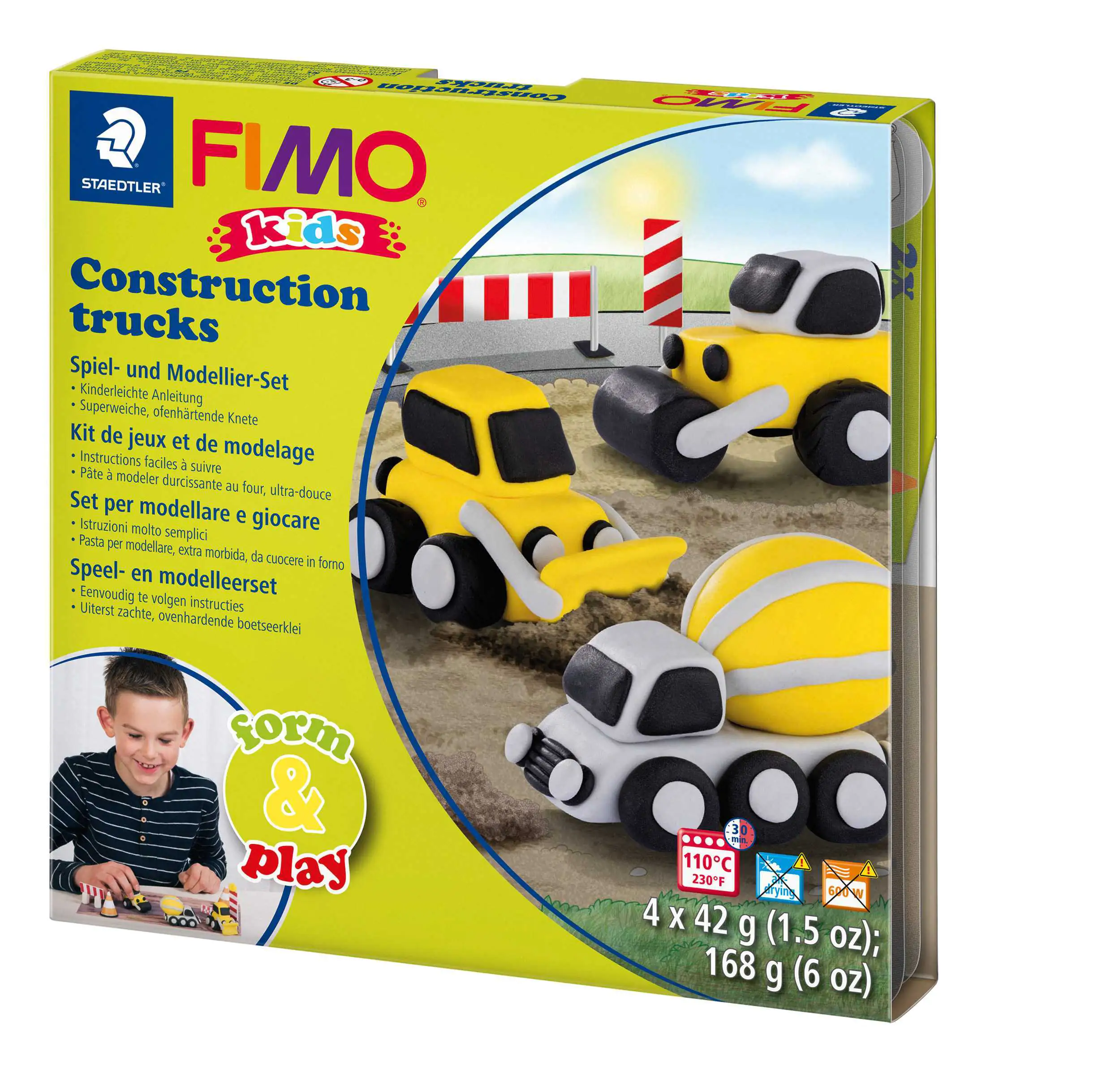 FIMO kids form & play Set Construction Trucks