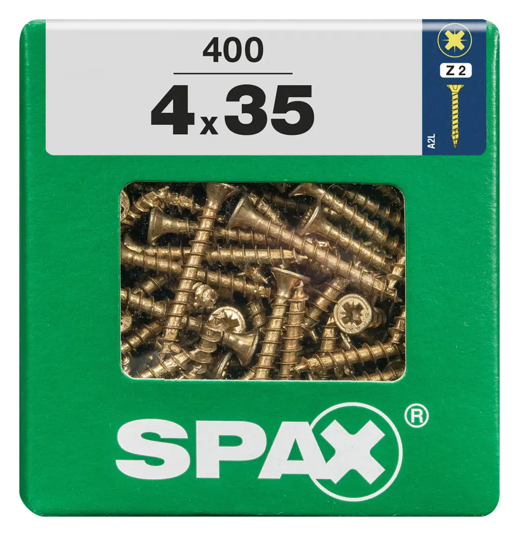 Spax Universalschrauben 4.0 x 35 mm PZ 2 - 400 Stk.