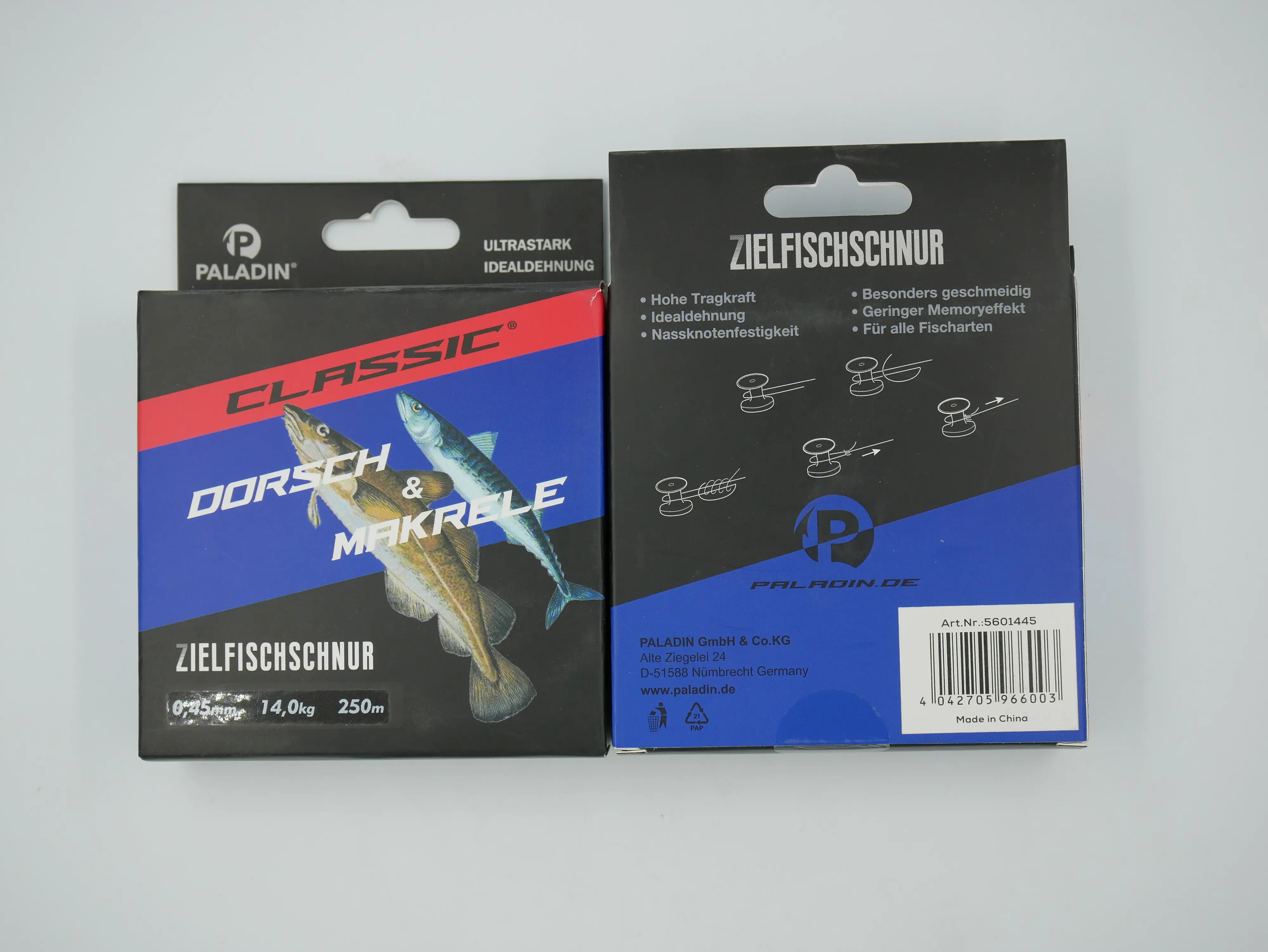 Paladin Angelschnur Dorsch 250 m 0,45 mm fluogelb