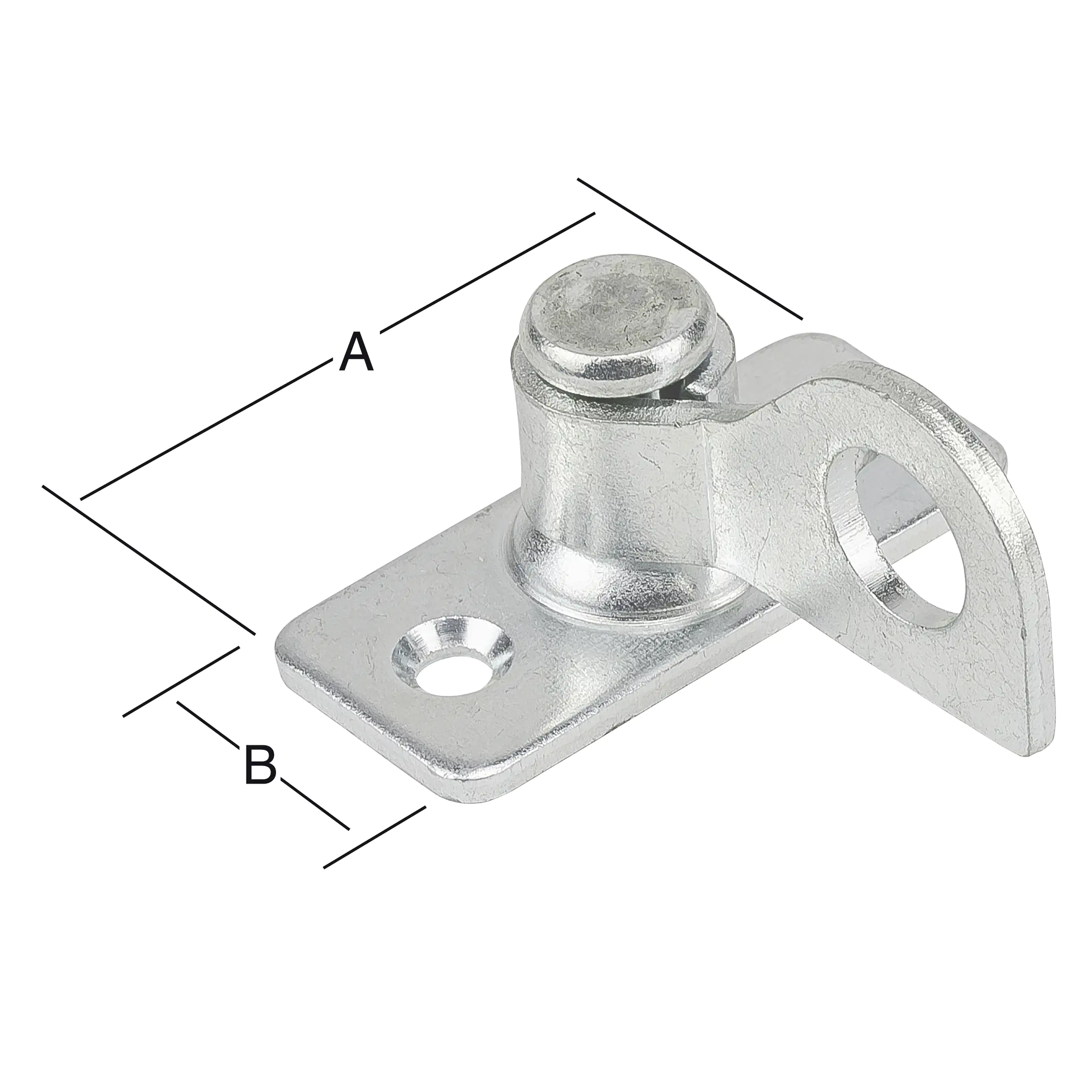 Vormann Vorreiber auf Platte verzinkt 45 x 20 mm Vormann Vorreiber auf Platte verzinkt 45 x 20 mm