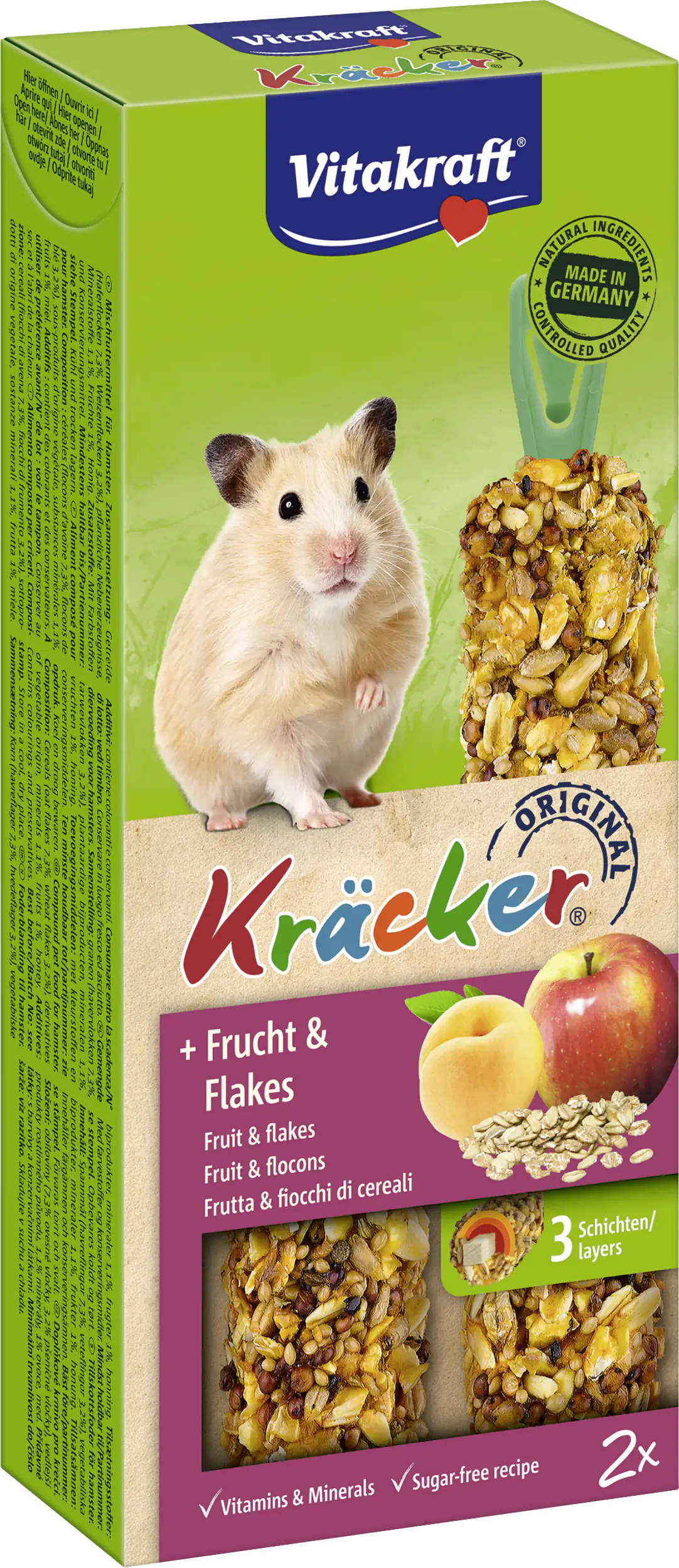 Vitakraft Kräcker® Frucht & Flakes 2 Stück / 112 g