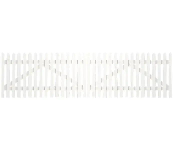 Plus Doppeltor Skagen 300 x 80 cm weiß