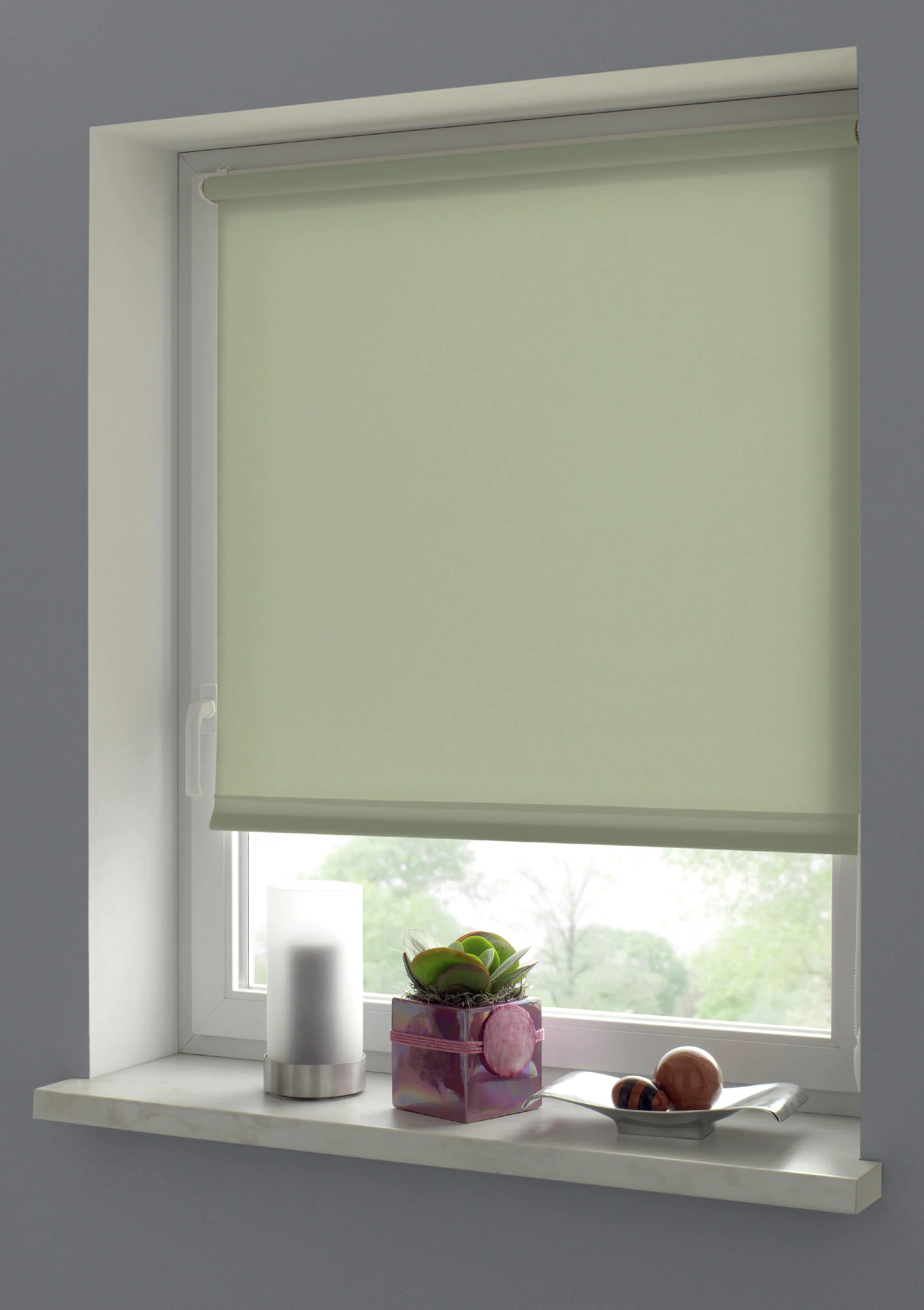 Gardinia EasyFix Rollo mintgrün 90 x 210 cm