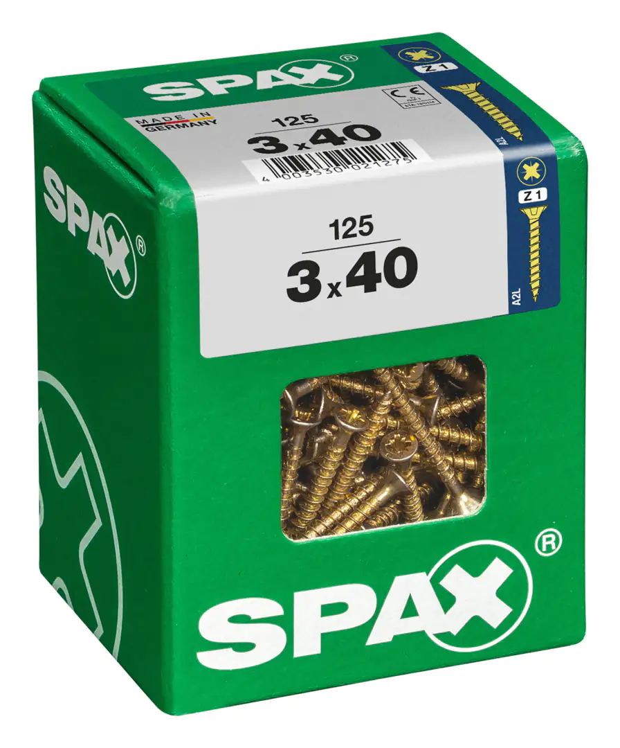 Spax Universalschrauben 3.0 x 40 mm PZ 1 - 125 Stk.