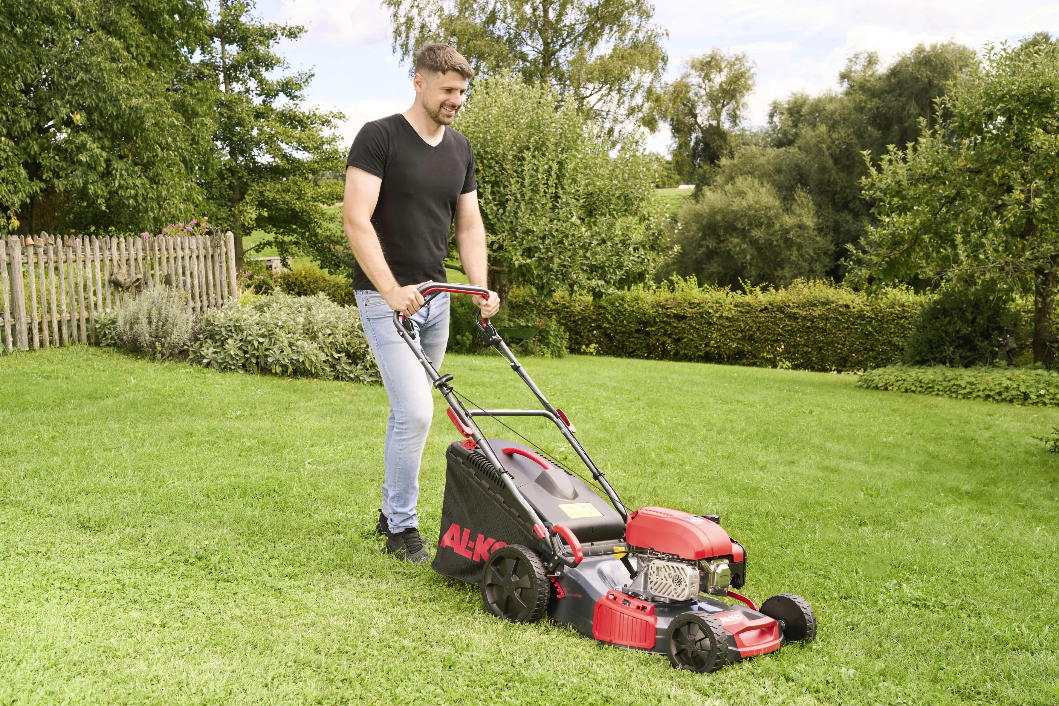 AL-KO Benzin-Rasenmäher Easy 4.66 SP-D 2,4 kW 46 cm Schnittbreite Radantrieb & 4 in 1 Funktion