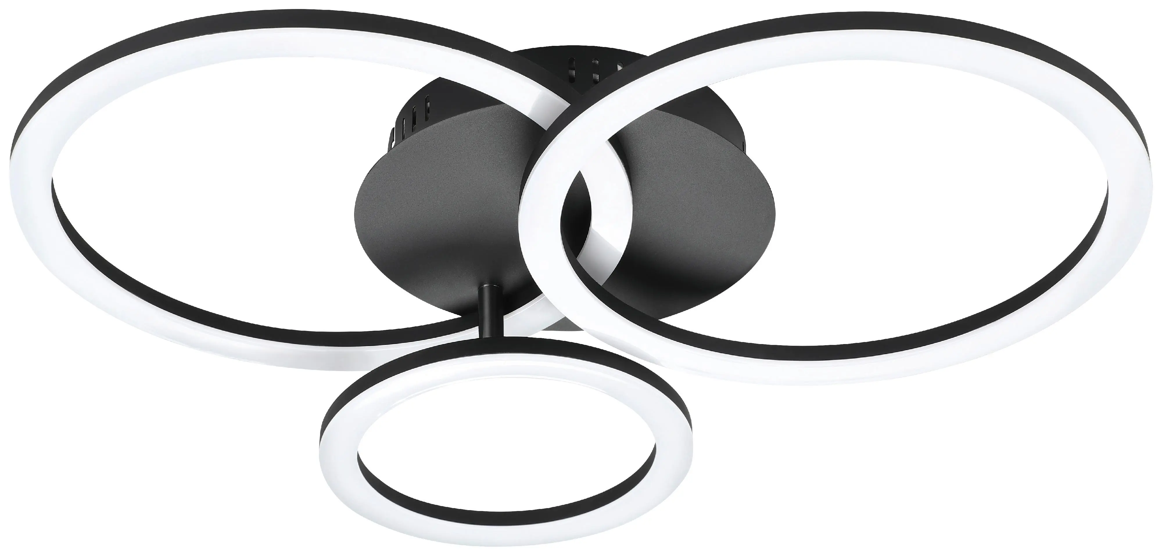 Eglo Connect LED Deckenleuchte Parrapos-Z schwarz 54,5 x 44,5 cm