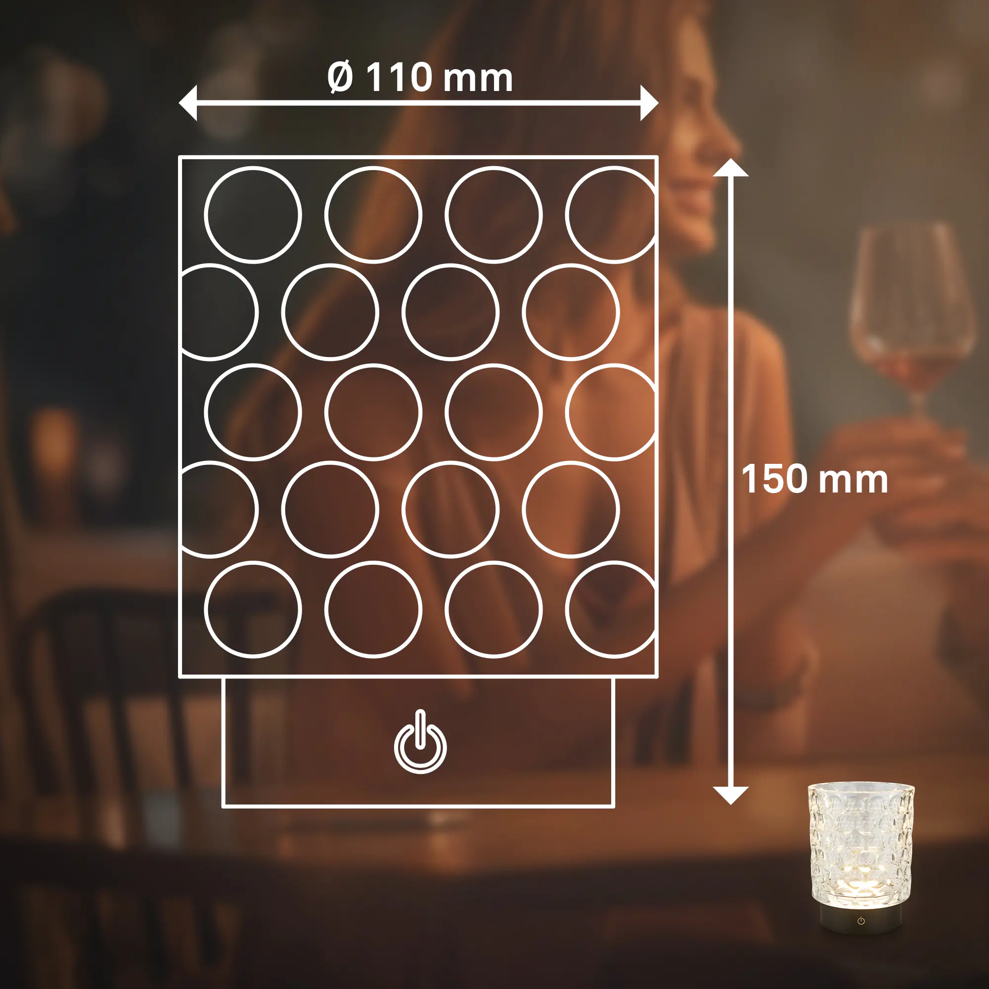 Briloner LED Akku-Tischleuchte Sunora weiß 15 cm warmweiß dimmbar Briloner LED Akku-Tischleuchte Sunora weiß 15 cm warmweiß dimmbar