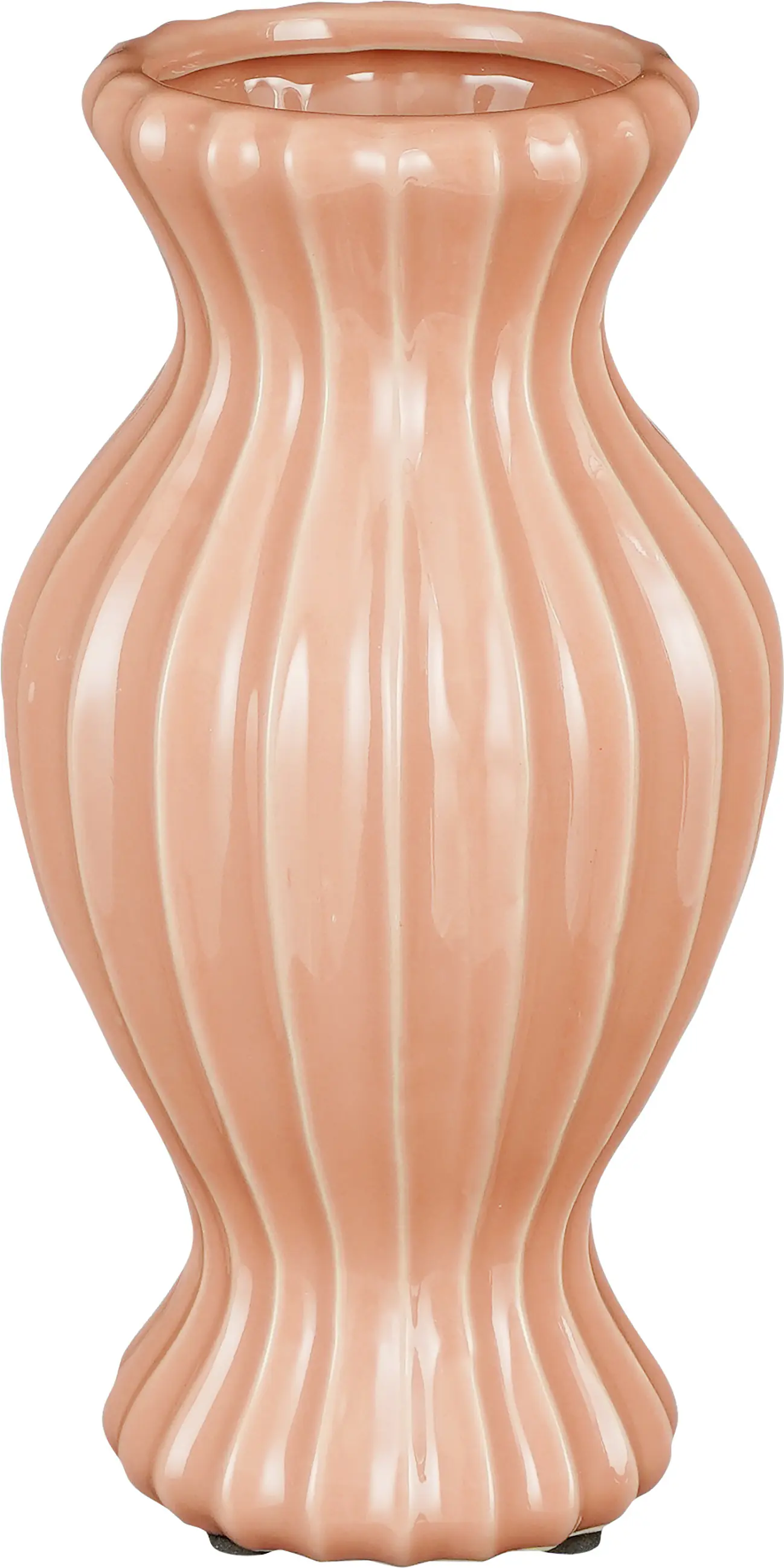 Mica Vase Pippa rosa aus Keramik 25 cm