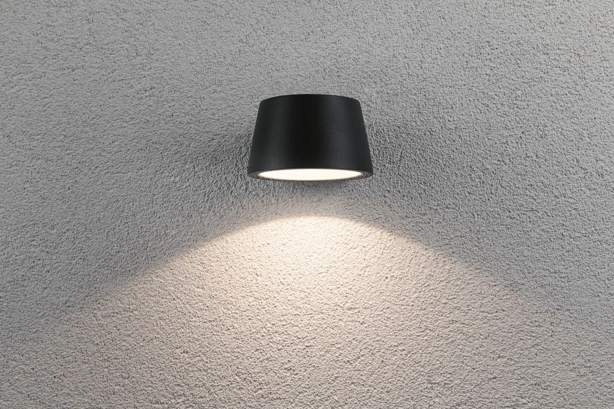Paulmann LED Außen-Wandleuchte Capea schwarz 9,6 x 5,6 cm warmweiß