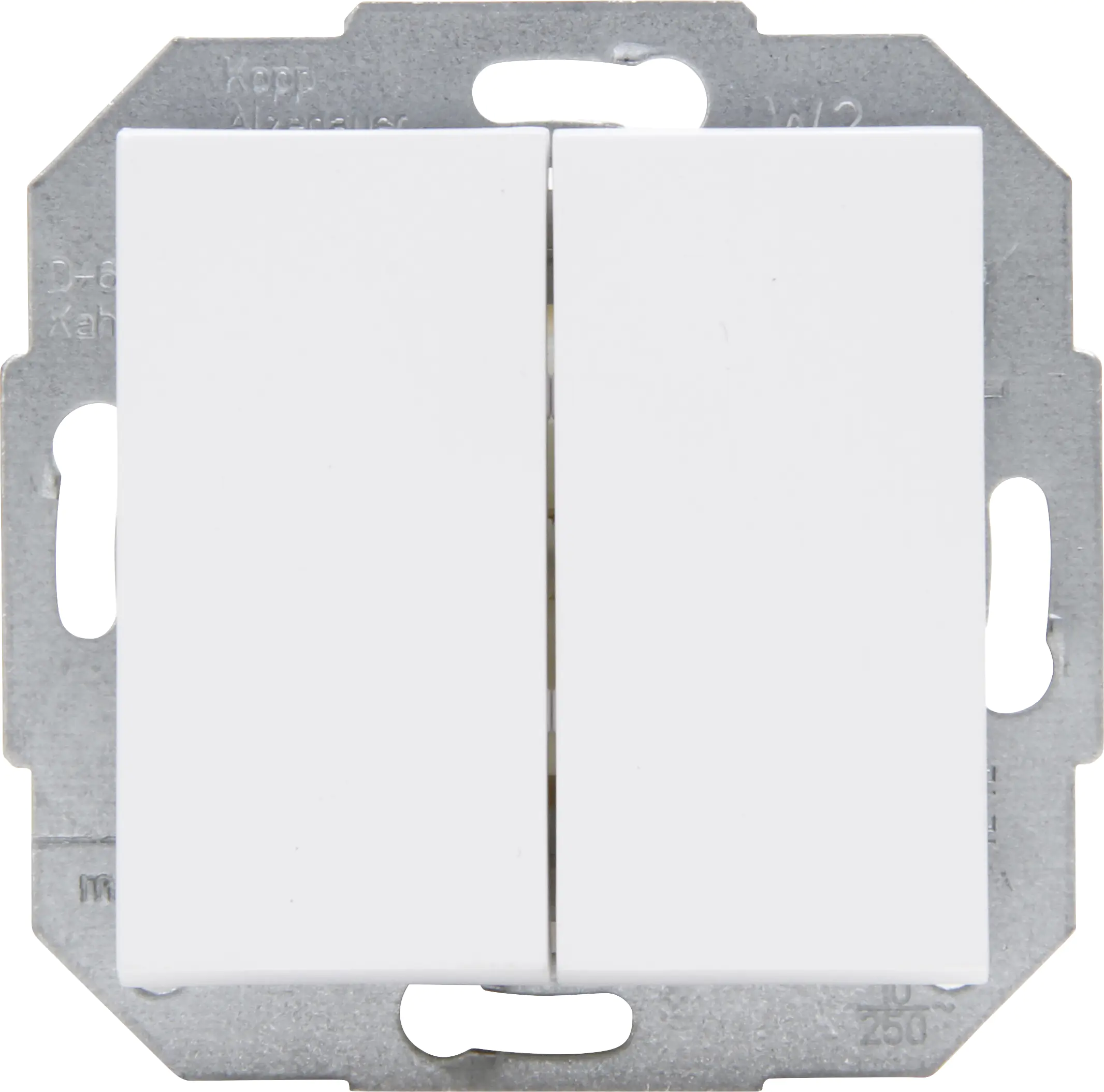 Kopp Serienschalter Athenis arktisweiß matt, 650550089