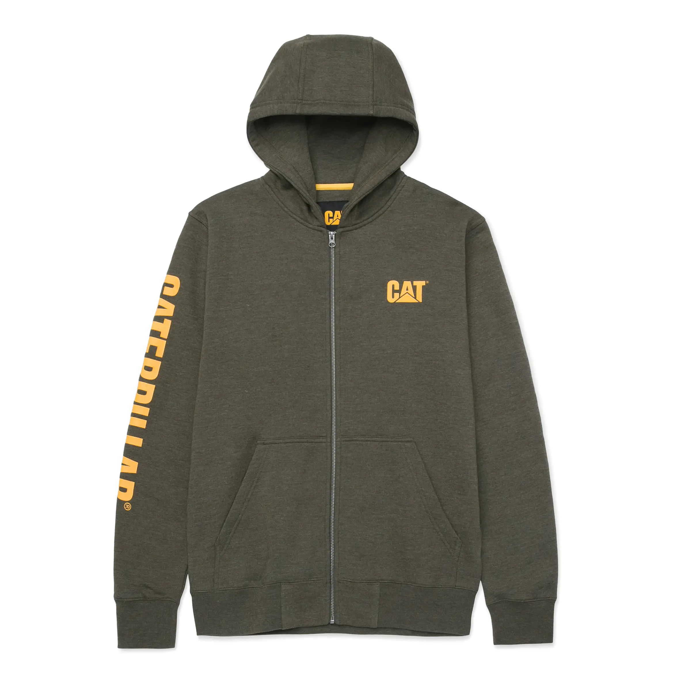 CAT Zip Hoodie Banner Größe XXL oliv