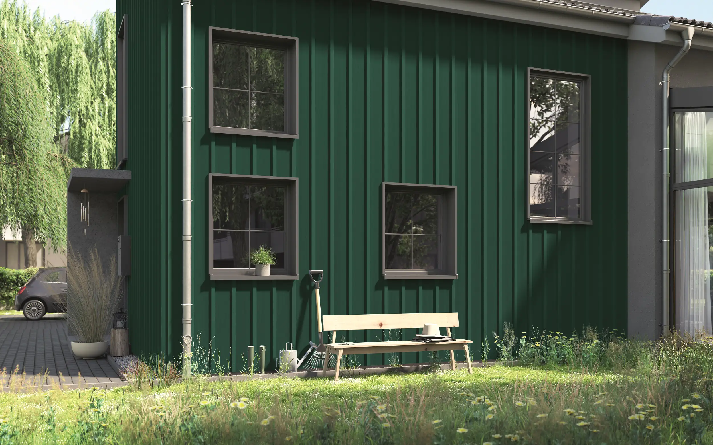 Alpina Wetterschutzfarbe 2,5 L moosgrün Alpina Wetterschutzfarbe 2,5 L moosgrün