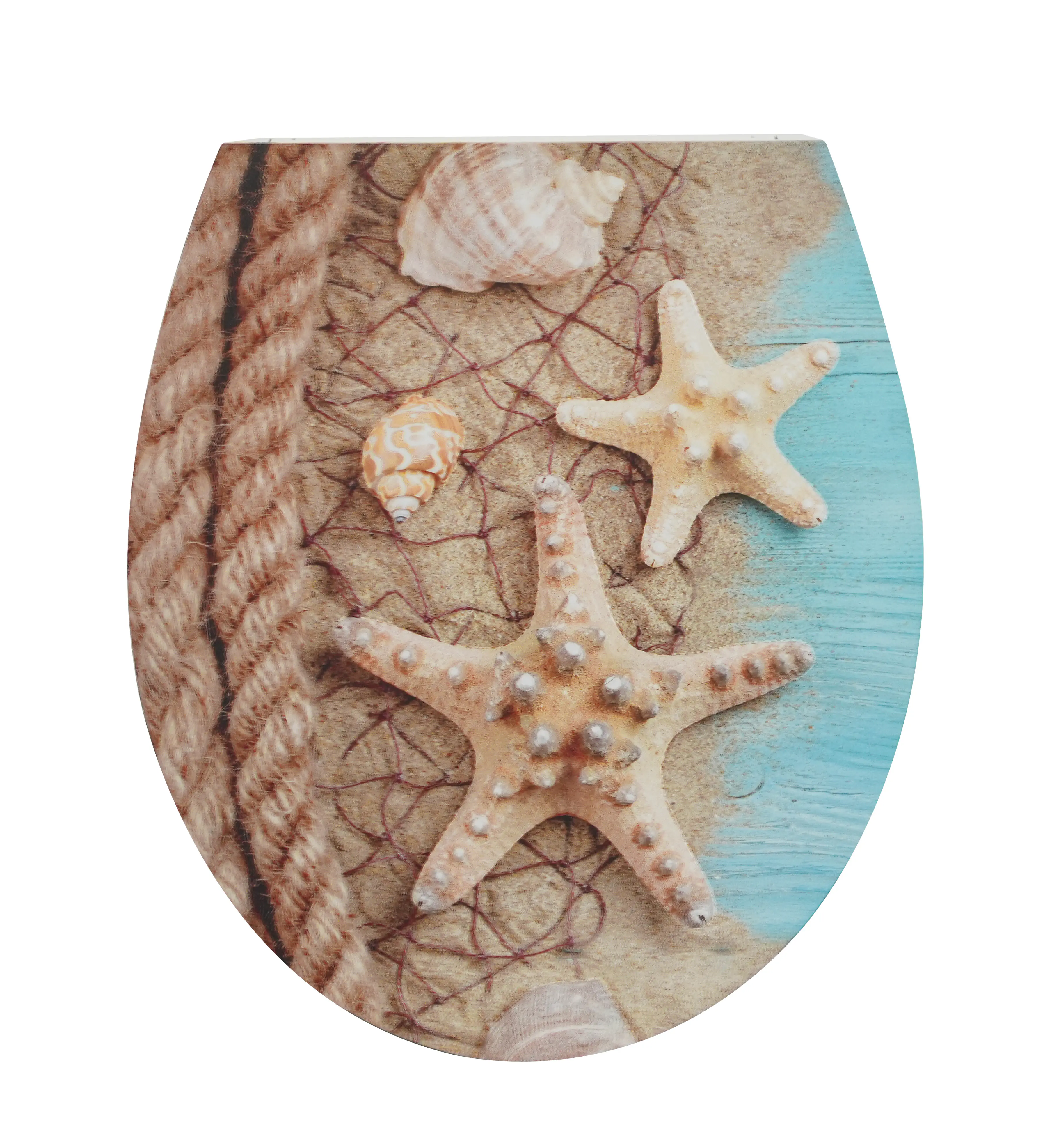 Primaster WC-Sitz mit Absenkautomatik Ocean Breeze weiß