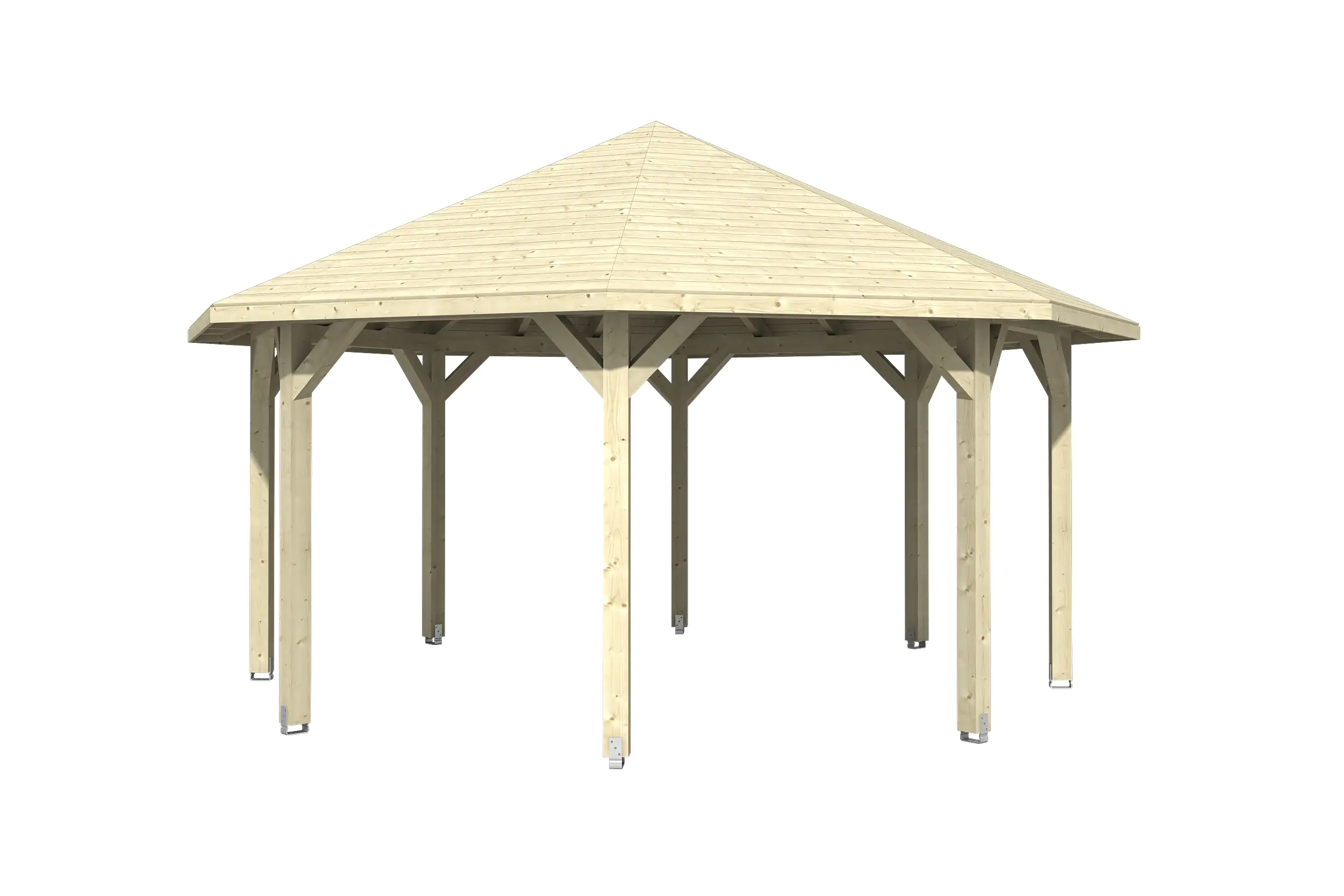 SKAN HOLZ Pavillon Nice 3 Leimholz, natur