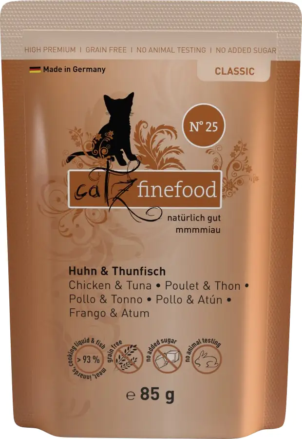 Catz Finefood Katzenfutter Classic No. 25 Huhn & Thunfisch 85 g