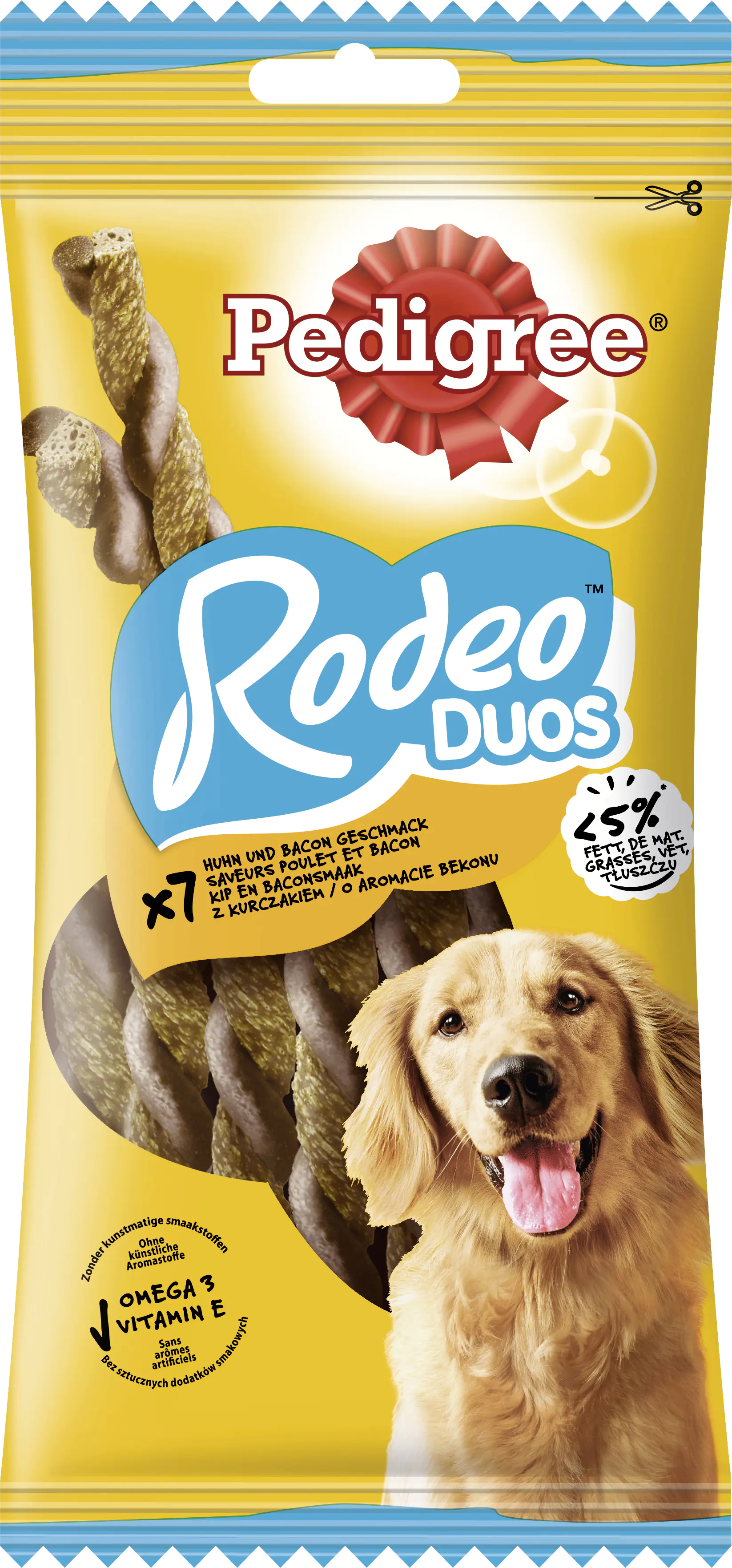 Pedigree Hundesnack Rodeo Duos mit Huhn- & Frühstücksspeck 7 Stück Pedigree Hundesnack Rodeo Duos mit Huhn- & Frühstücksspeck 7 Stück