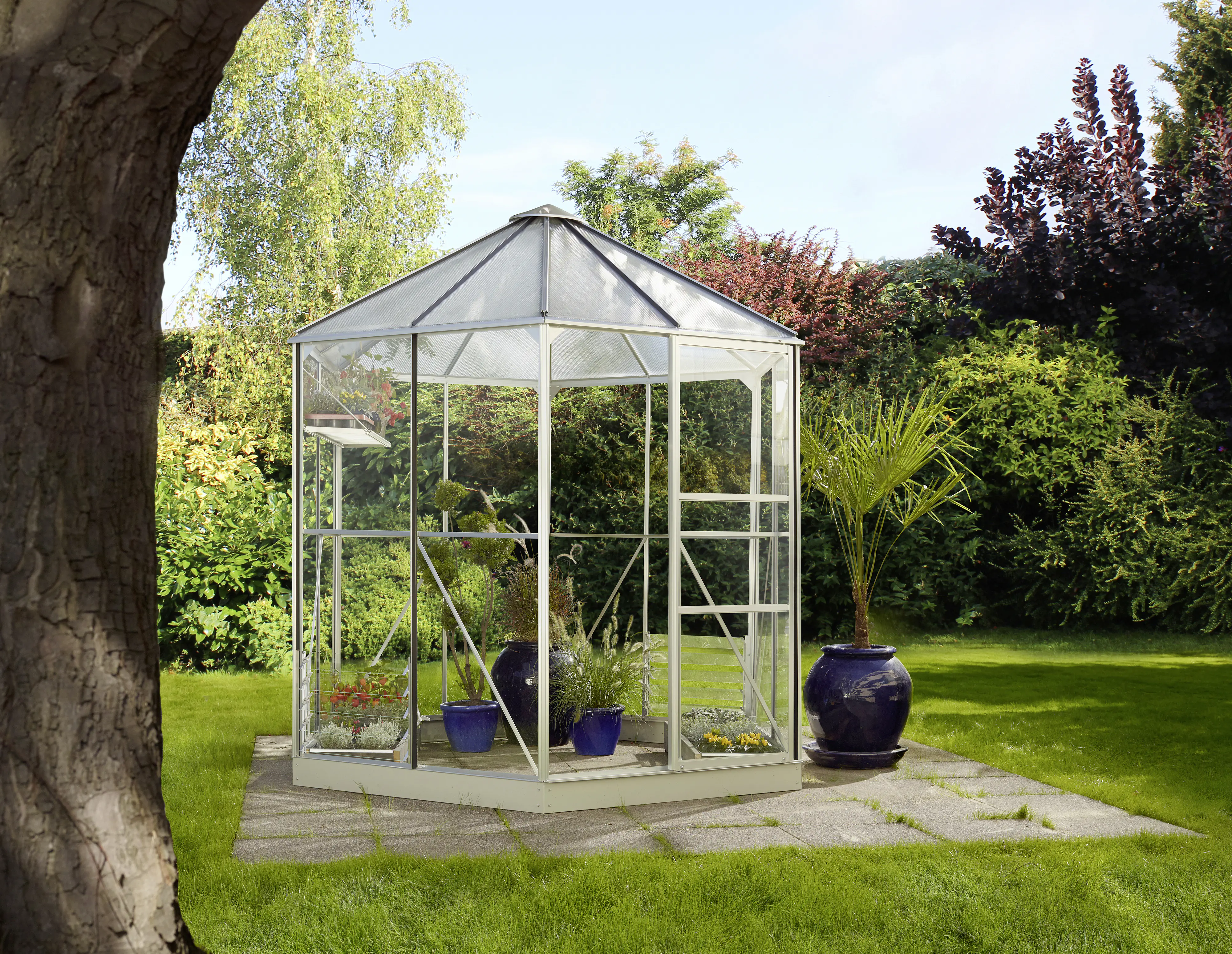 Vitavia Gewächshaus Juno 4500 253 x 221 cm 3 mm Sicherheitsglas