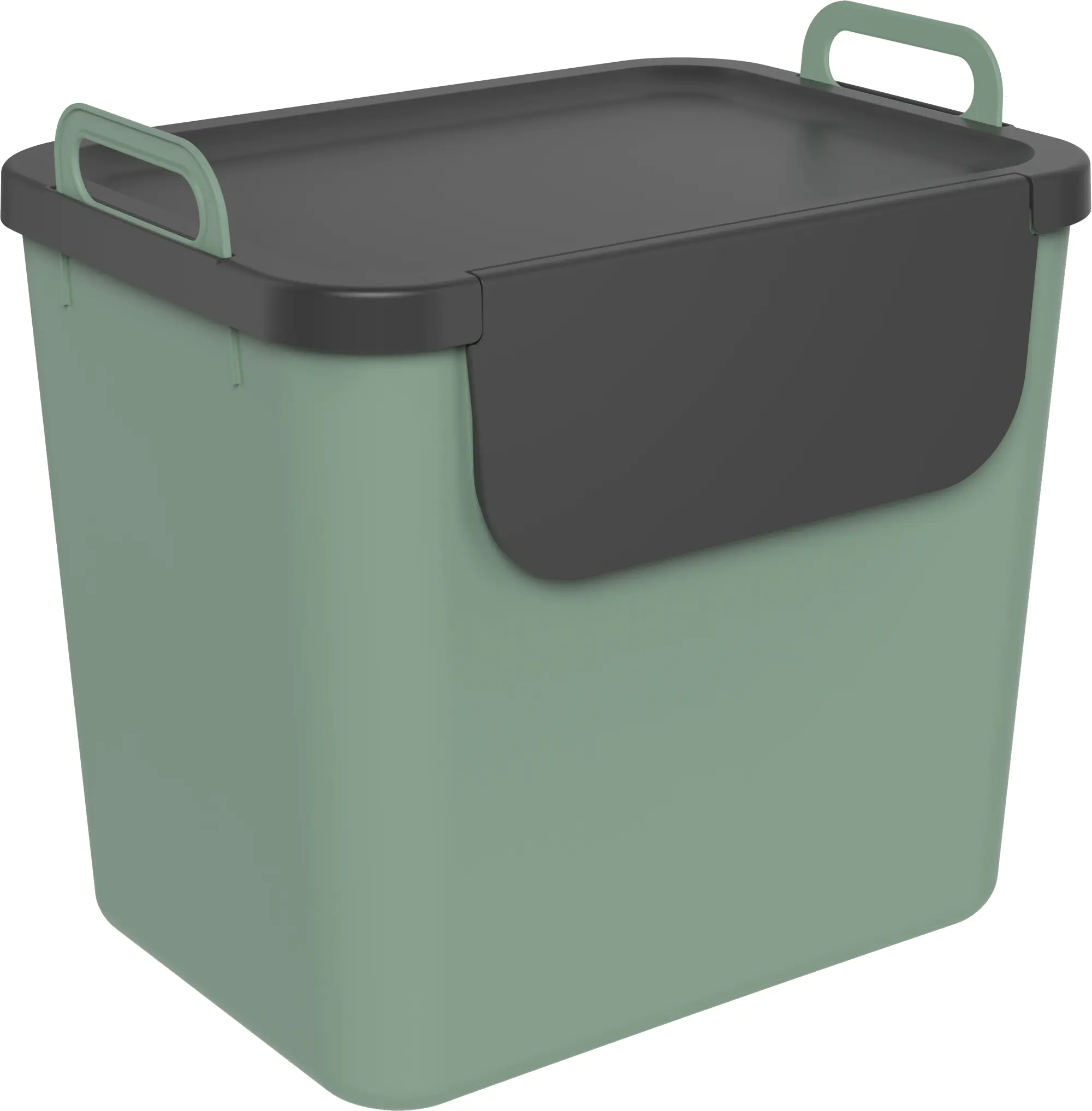 Rotho Mülltrennungssystem Jive 30 L grünschwarz Recyclingbehälter Rotho Mülltrennungssystem Jive 30 L grünschwarz Recyclingbehälter