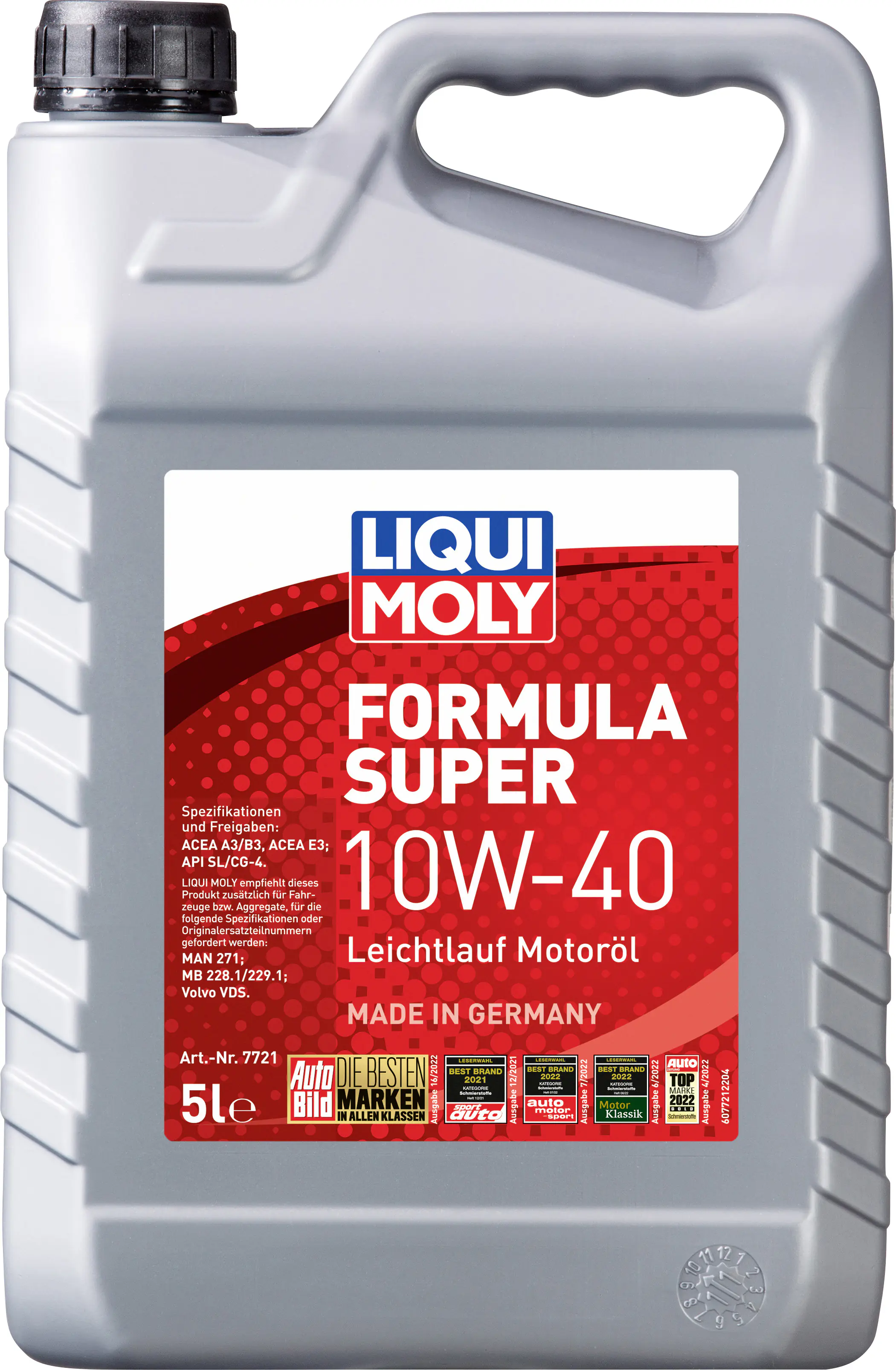 Liqui Moly Motoröl Formula Super 10W-40 5 L Liqui Moly Motoröl Formula Super 10W-40 5 L