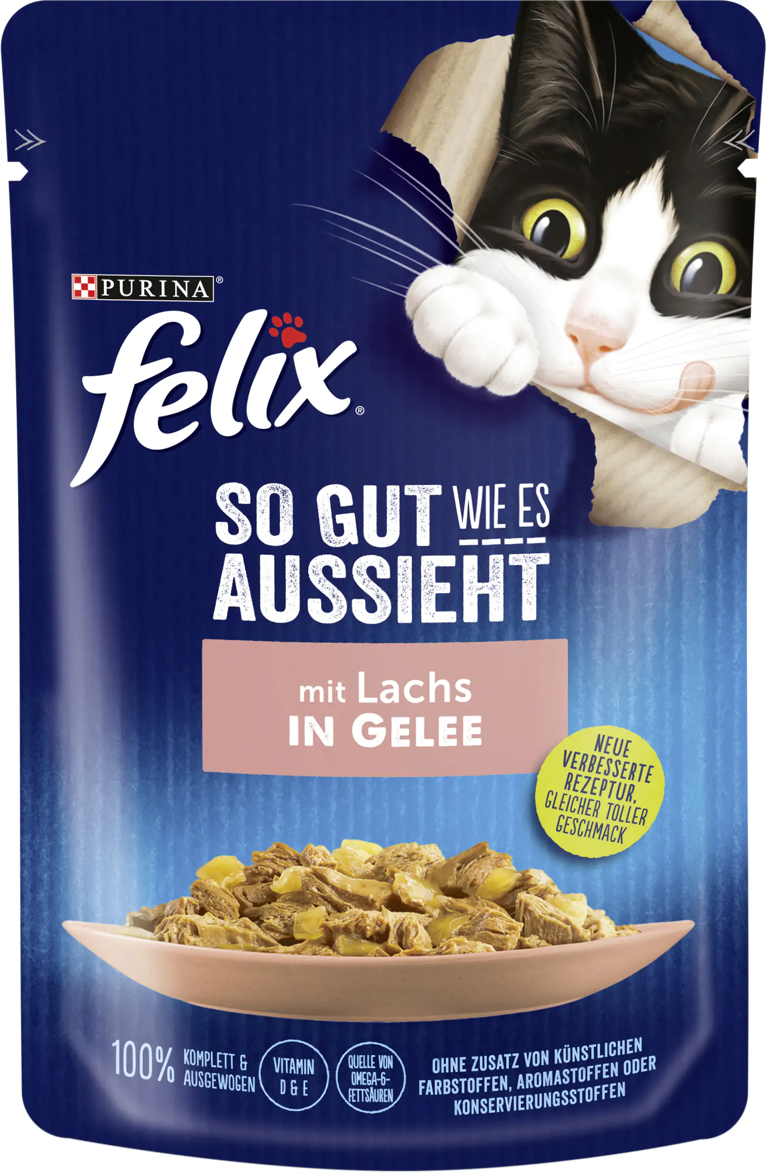 Felix So gut wie es aussieht in Gelee mit Lachs 85 g