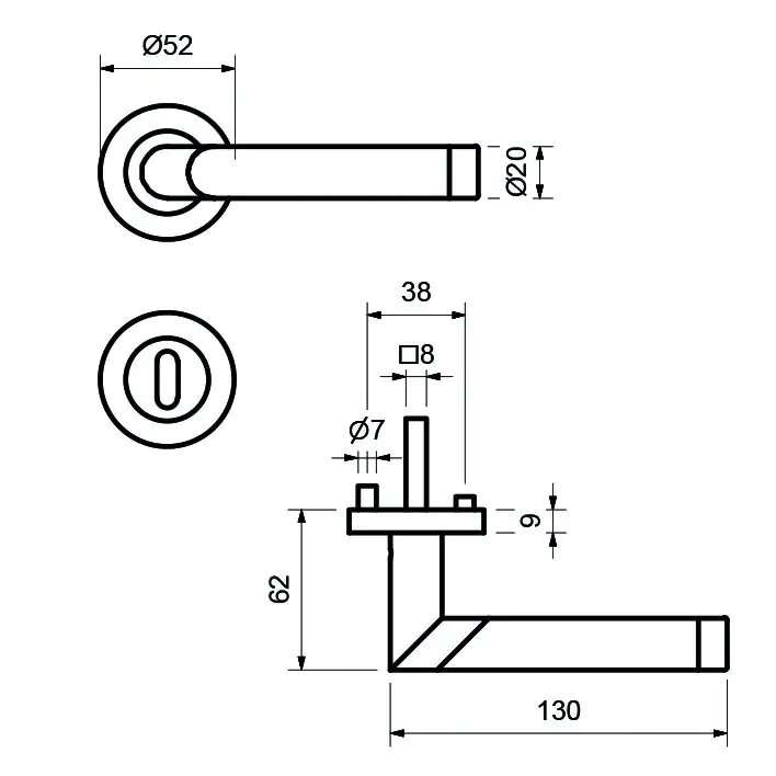 Alpertec Rosettengarnitur Lissabon