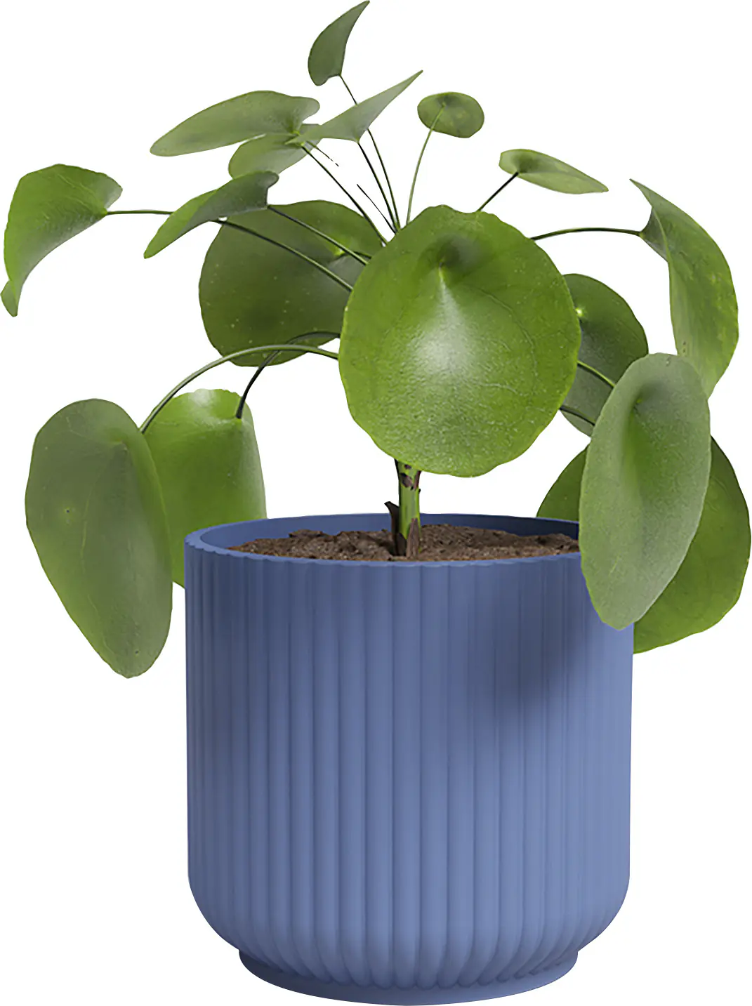 Artevasi Übertopf Luna Keramik blau matt Ø 14 x 13 cm 