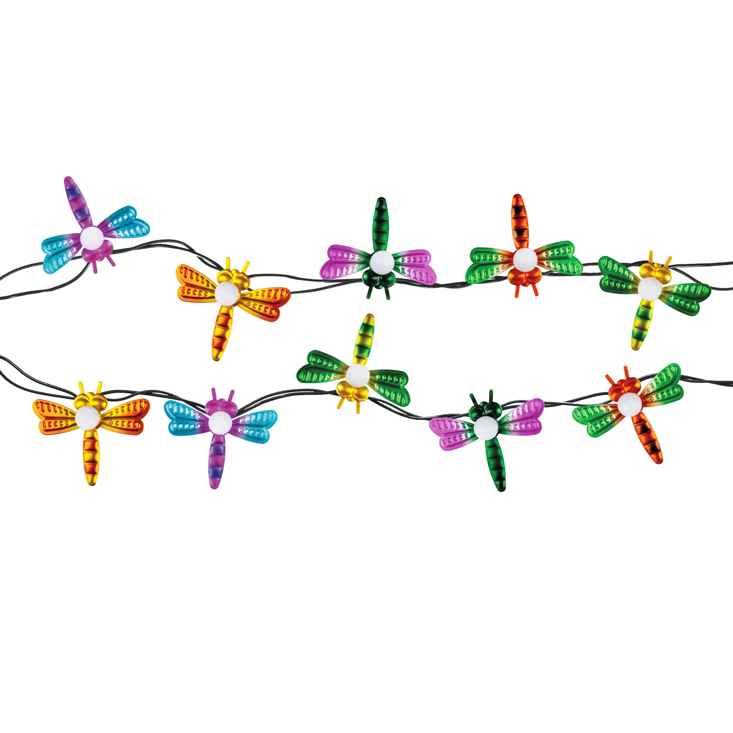 Light & More LED Solarleuchte Libelle bunt