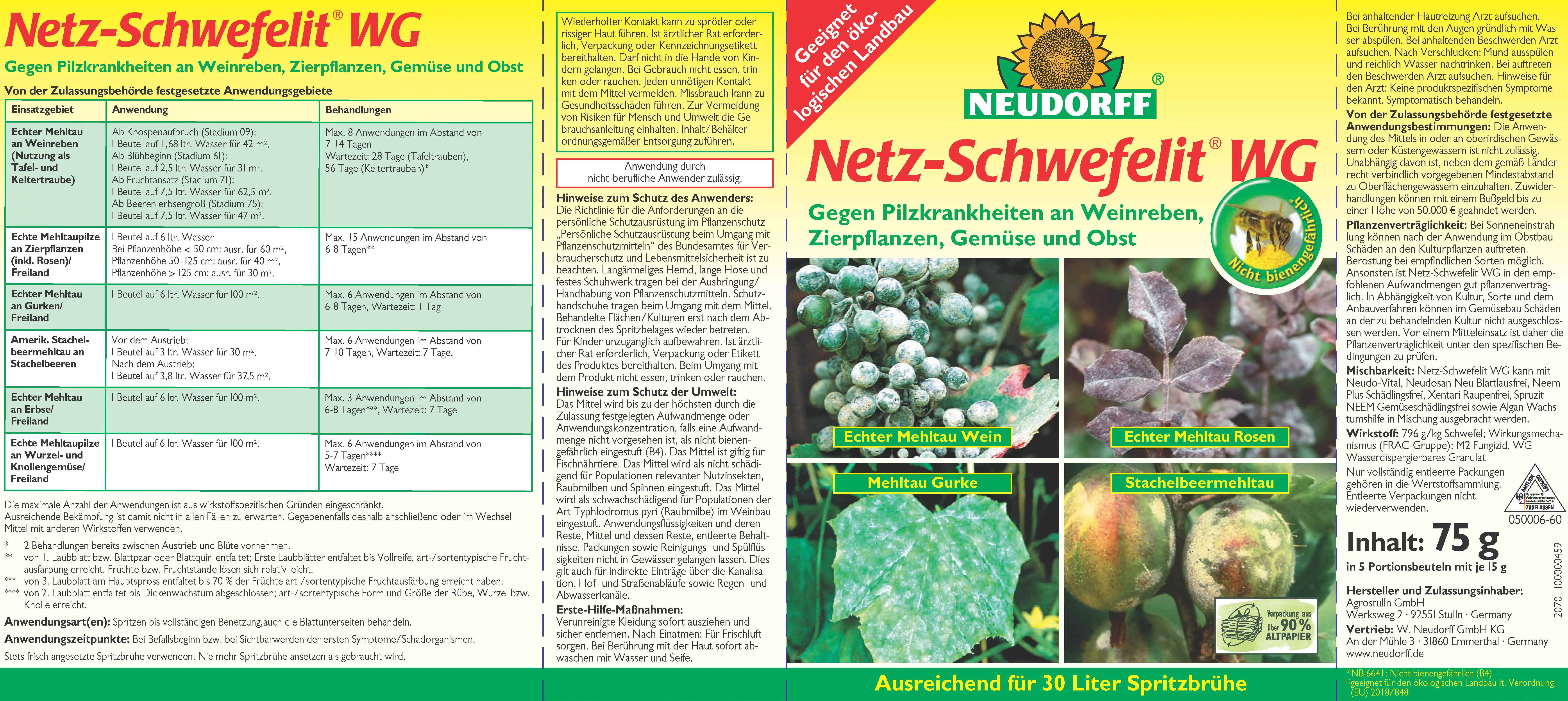 Neudorff Netz-Schwefelit WG 75g (5 x 15 g)