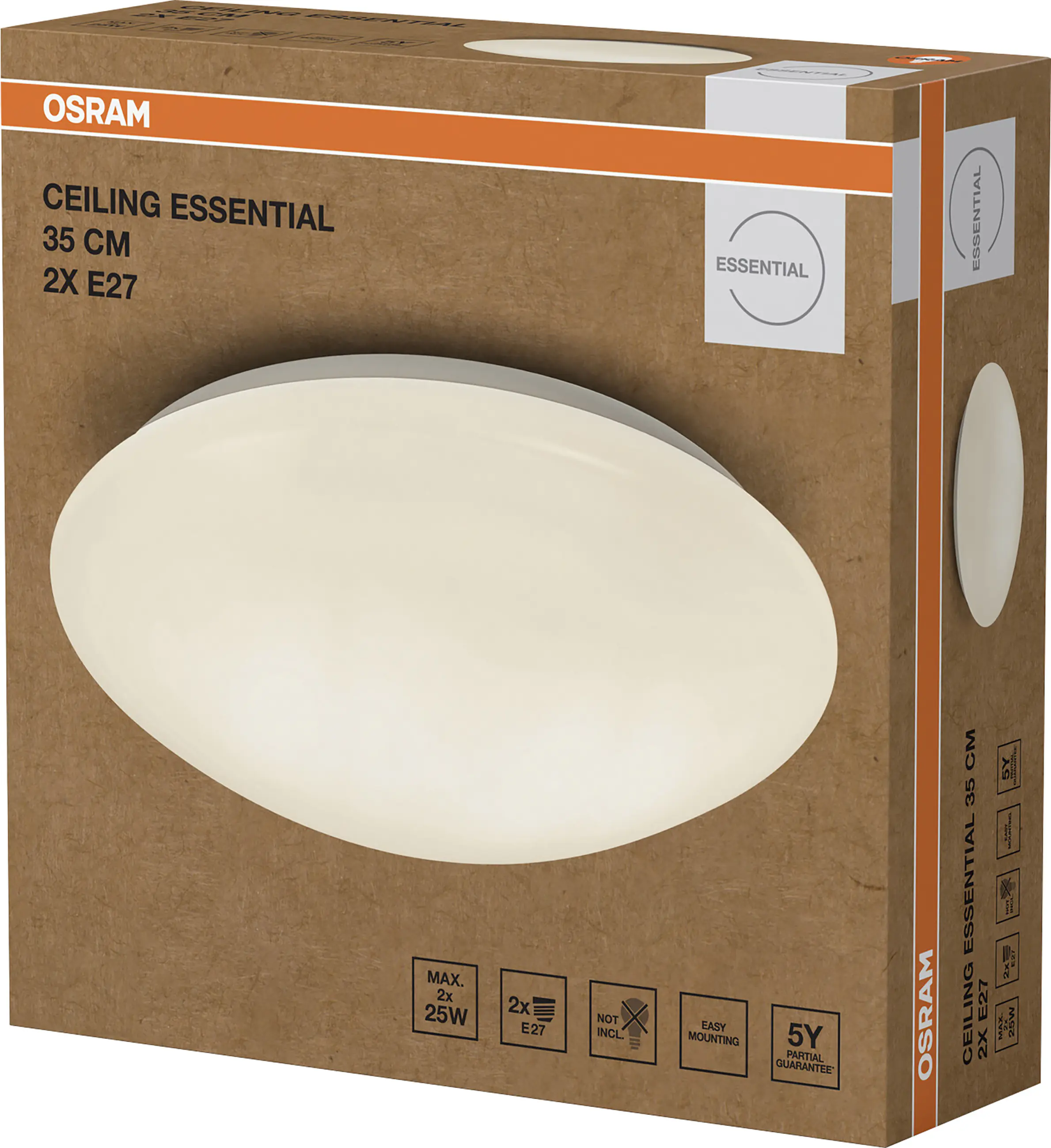 Ledvance LED-Deckenlampe Ceiling Essential 2x E27 35 cm weiß Ledvance LED-Deckenlampe Ceiling Essential 2x E27 35 cm weiß