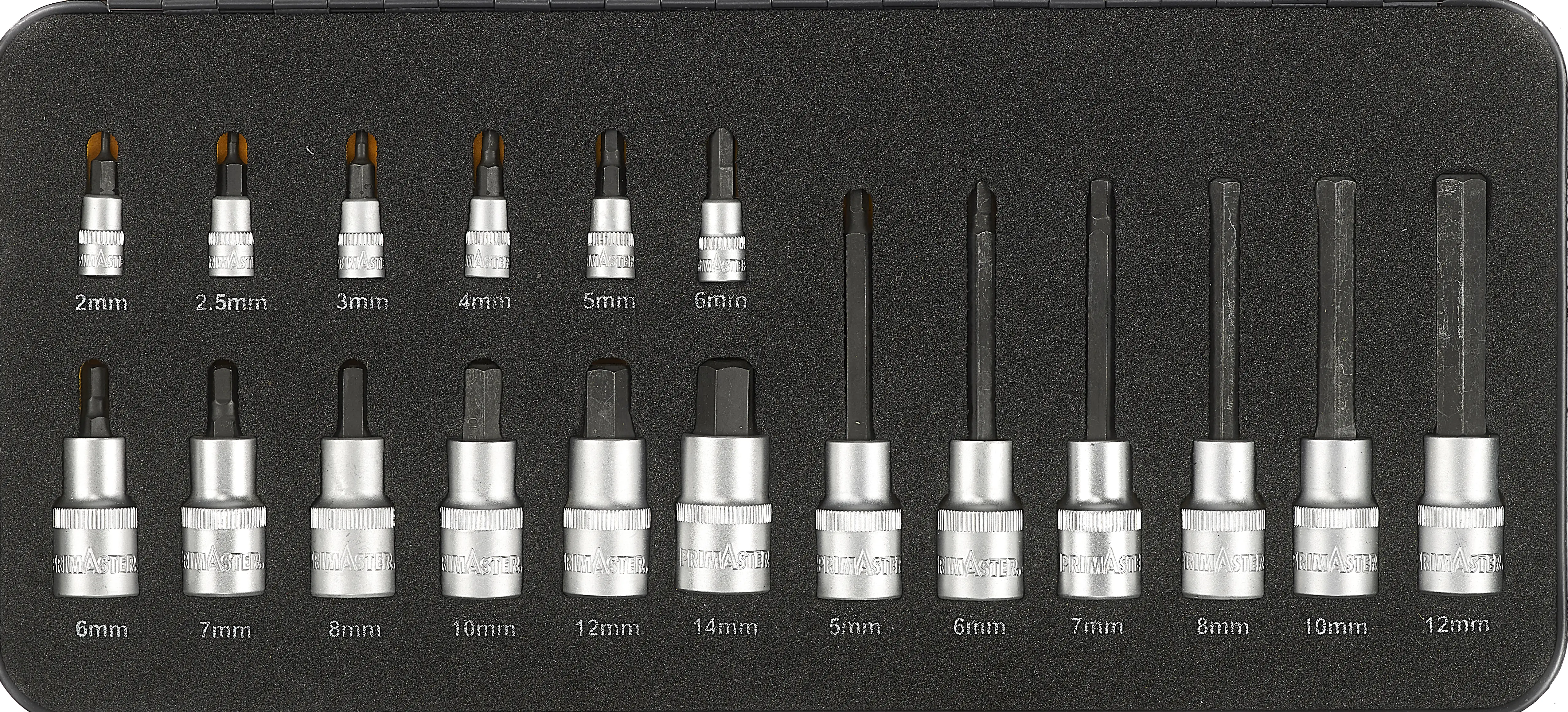 4004646226936 Primaster Mechaniker-Bit-Steckschlüssel-Set STB18 18-teilig 1/4" & 1/2"